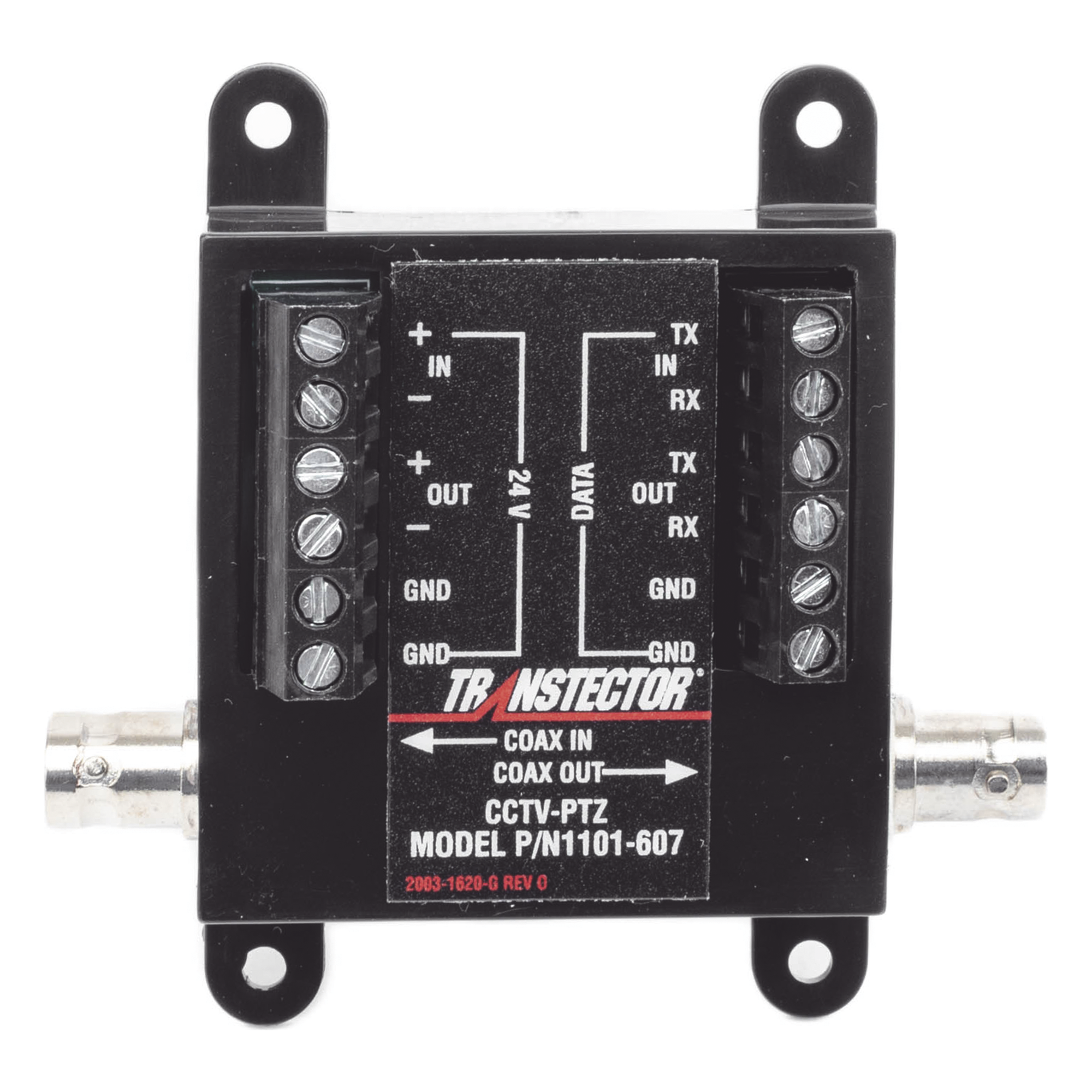 Protector CCTV PTZ / SASD / 12-24V + Coaxial BNC + RS-232/422/485 / 150A / Bidireccional / -40 a 65°C