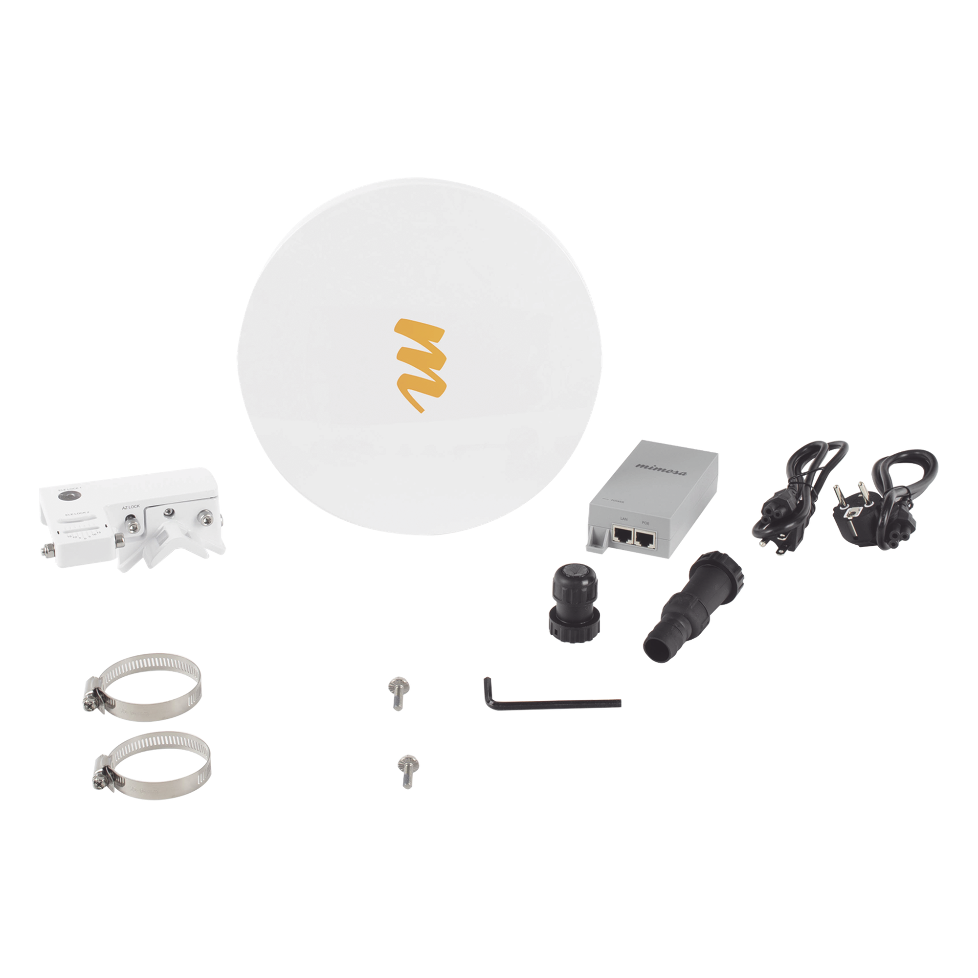 Radio Backhaul PTP en frecuencia 24 GHz, MIMO 4X4:4, 1.5 Gbps, Antena integrada 33 dBi, IP67, Puerto SFP, Adaptación automática al entorno, Sin interferencia  