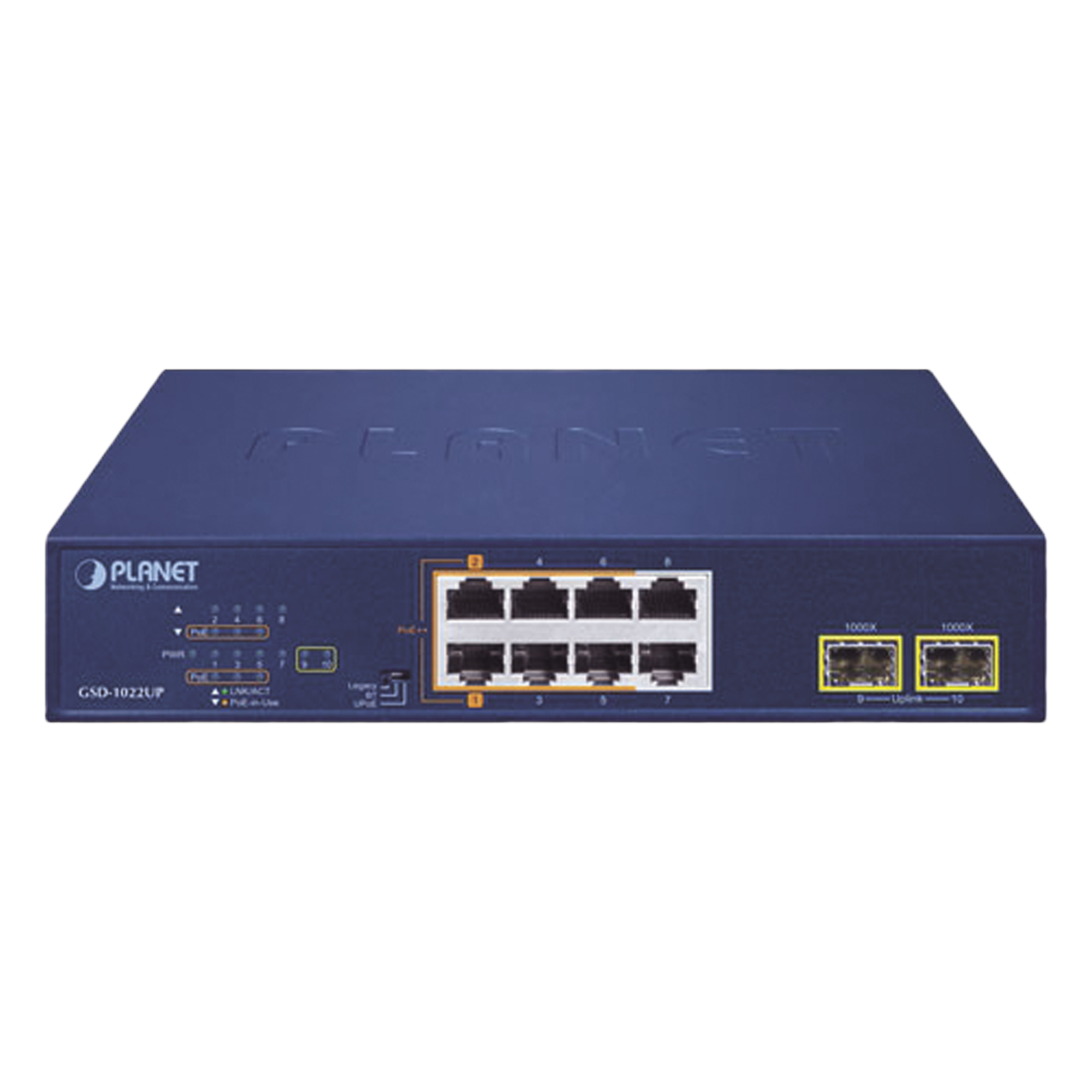 Switch PoE No Administrable / 2 Puertos 802.3bt 60W / 4 Puertos 802.3at 30W / 2 Puertos Gigabit TP / 2 Puertos SFP / 180W Total / 20Gbps