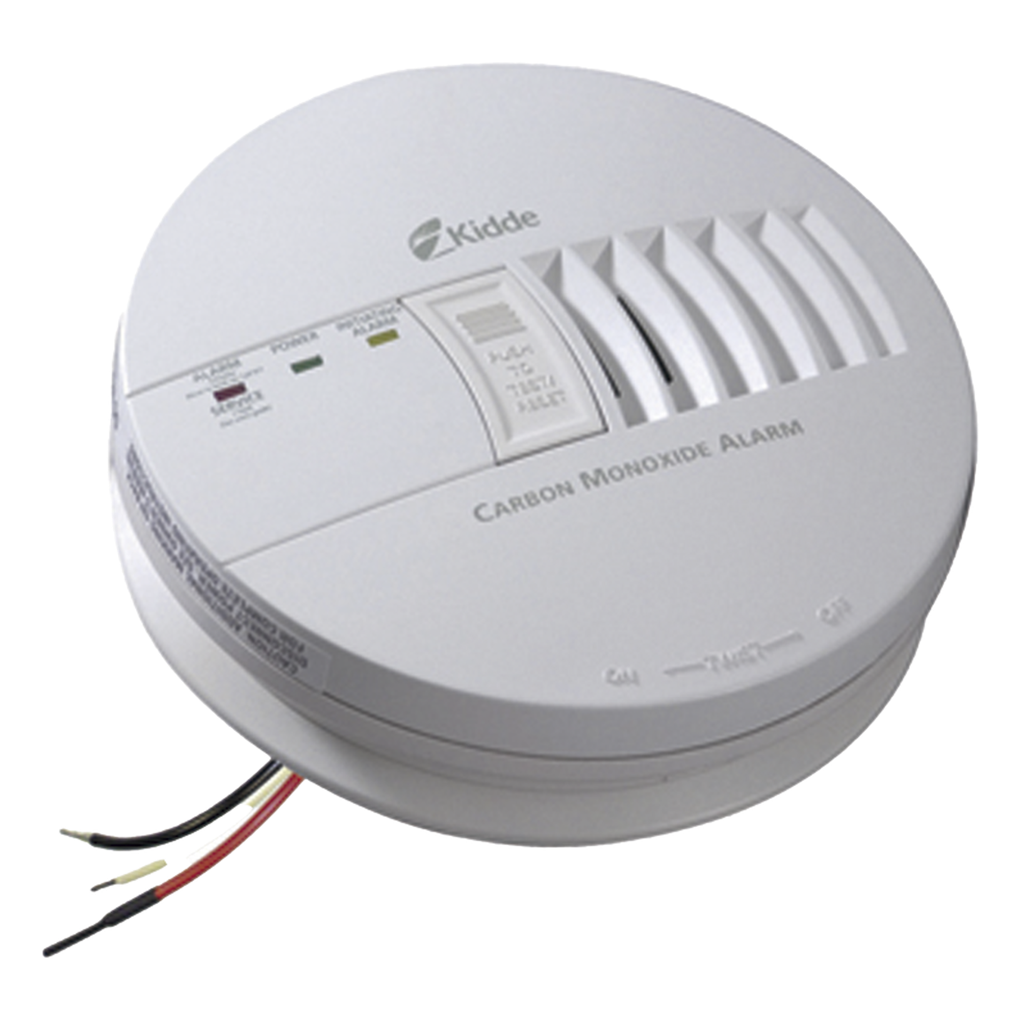 Alarma de Monóxido de Carbono / 120 V CA / Respaldo 9 V / Interconexión 24 Dispositivos / Sensor Electroquímico / UL2034 / Paquete de 6 — KIDDE · SKU 21006406