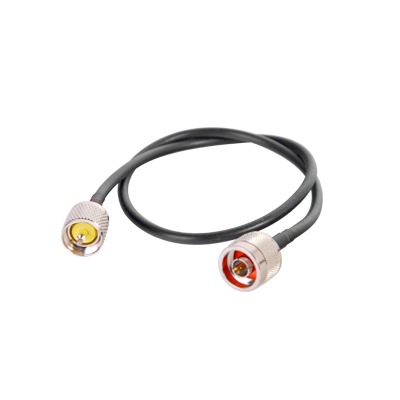 Jumper de 60 cm (23.62 Pulgadas) Fabricado con Cable RG-58U-SYS, Conector N y UHF del Otro Extremo
