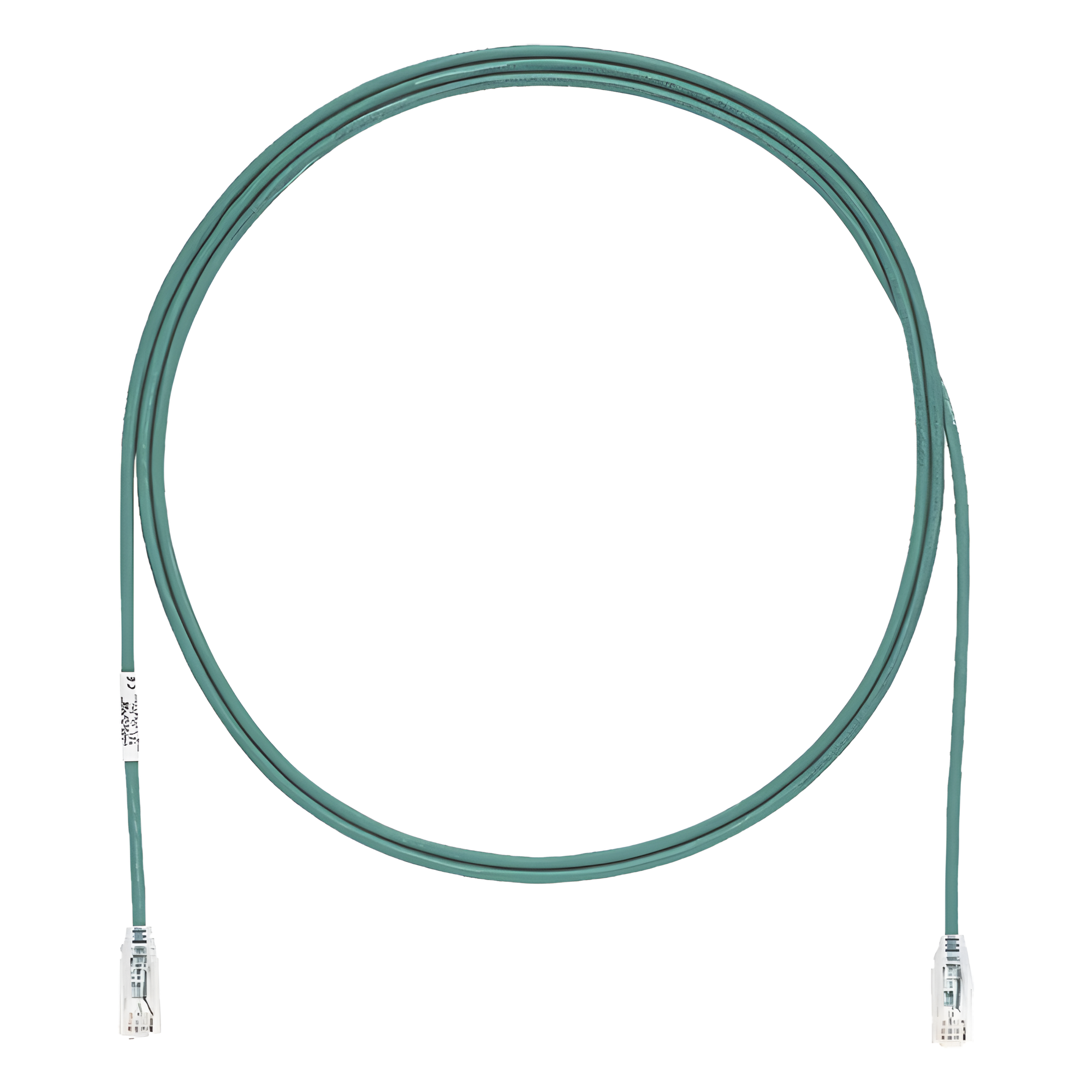 Cable de Parcheo Cat6 / UTP 28AWG / Diámetro Reducido 3.8 mm / 0.91 m (3 Pies) / Verde / CM/LSZH / PoE hasta Tipo 4 — PANDUIT · SKU UTP28SP3GR