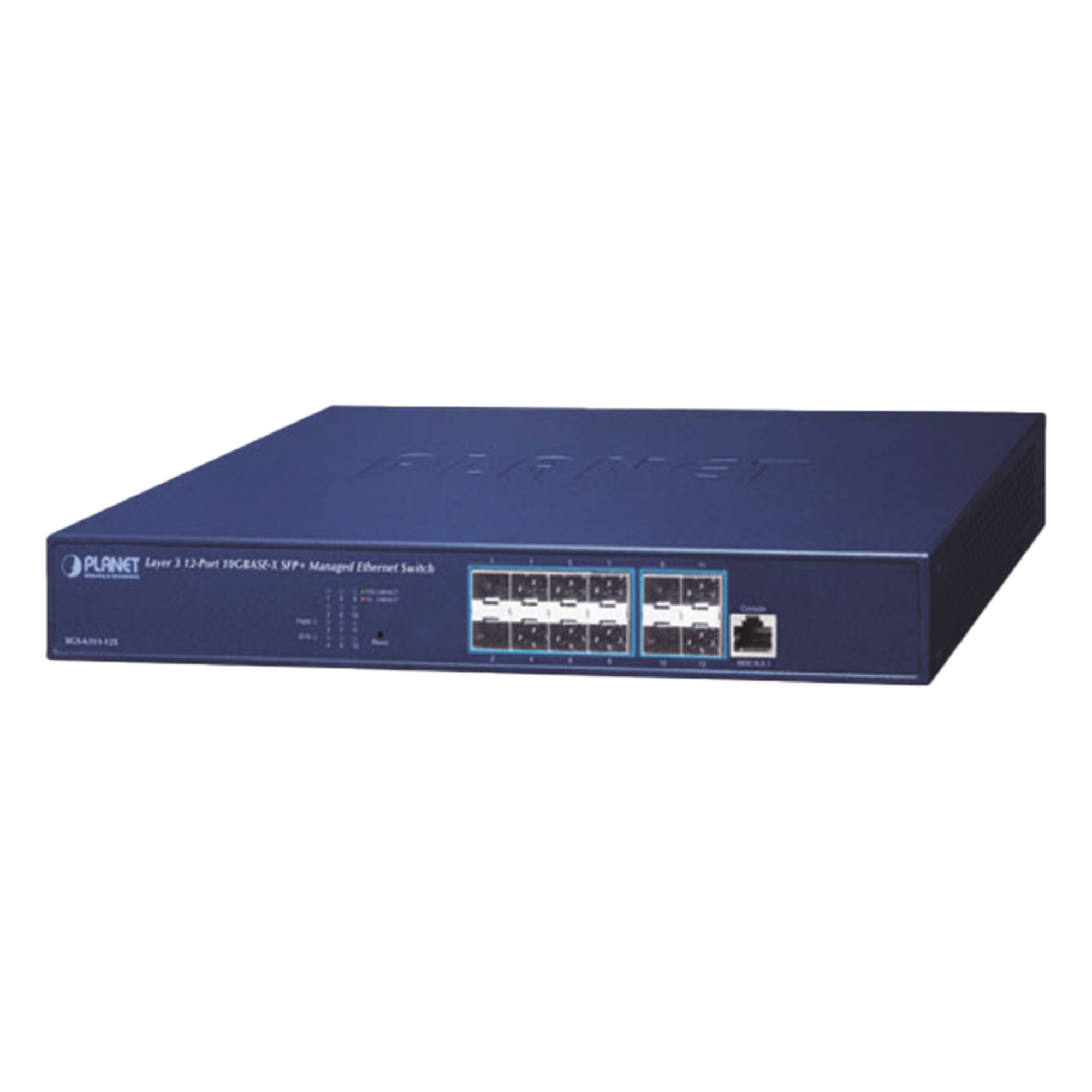 Switch Administrable Capa 3 / 12 Puertos SFP+ 10G / CPU MIPS 800 MHz / 1U Rack / 30.2W — PLANET · SKU XGS-6311-12X