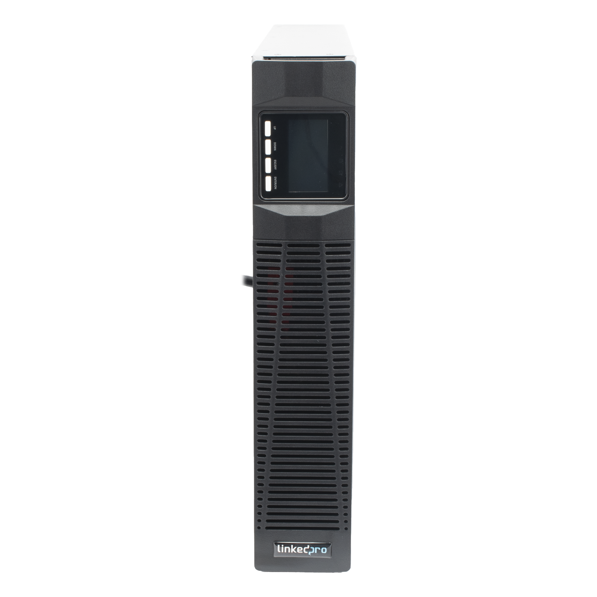 UPS de 3000VA/2700W / Topología On-Line Doble Conversión con Baterías Internas / Entrada y Salida de 120 Vca  / Pantalla LCD Configurable / Formato Rack o Torre / 8 Salidas