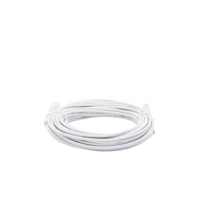 Mini Patch Cord Cat6 Ultra Slim 10 Metros (32.81 Pies) Blanco ? Ahorra Espacio sin Organizadores, con Bota Flexible