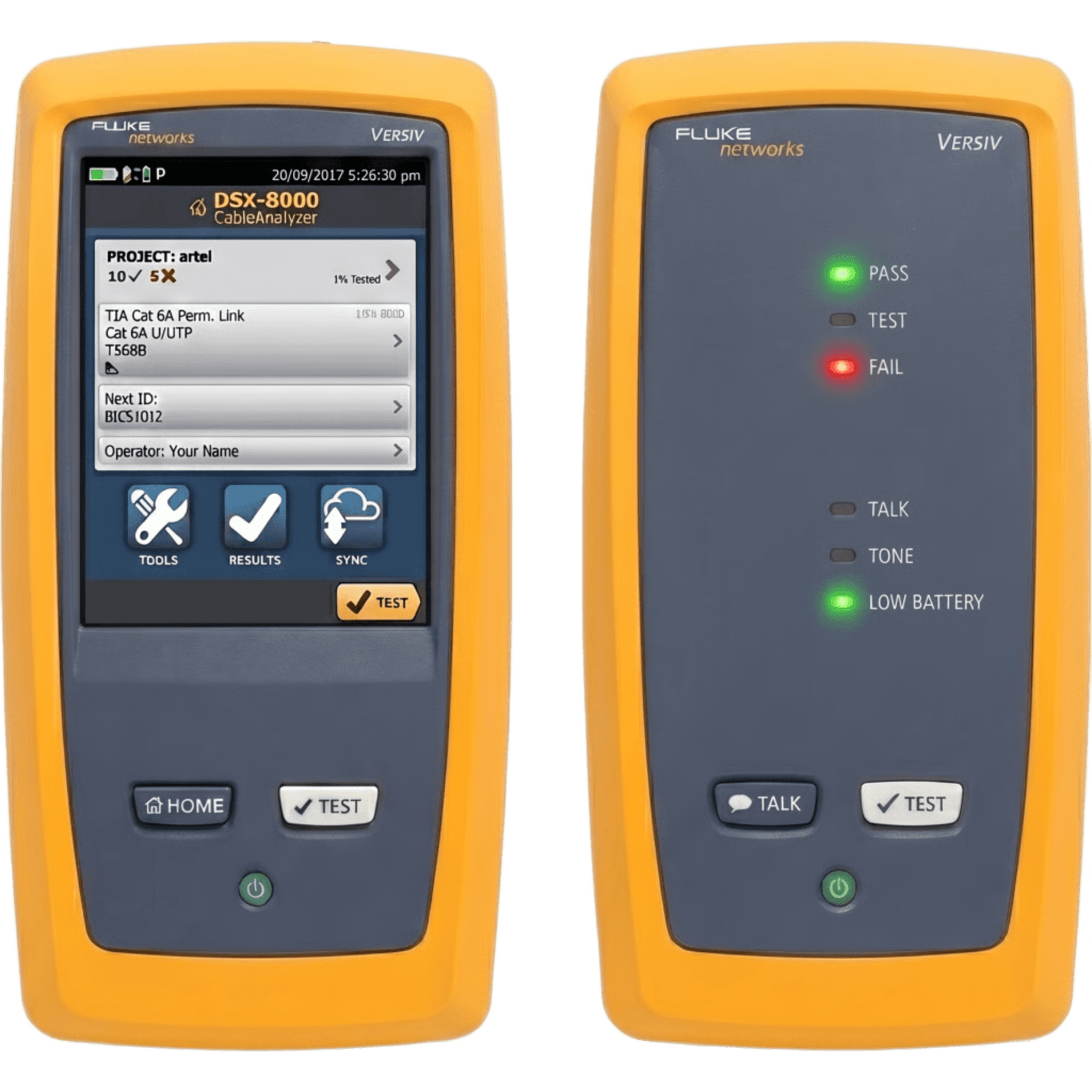 Certificador CertiFiber Pro Quad, para Fibra Óptica Multimodo 50µm y Monomodo, Con WiFi Integrado y Pantalla LCD de 5.7 Pulgadas (14.48 cm), Versión Internacional