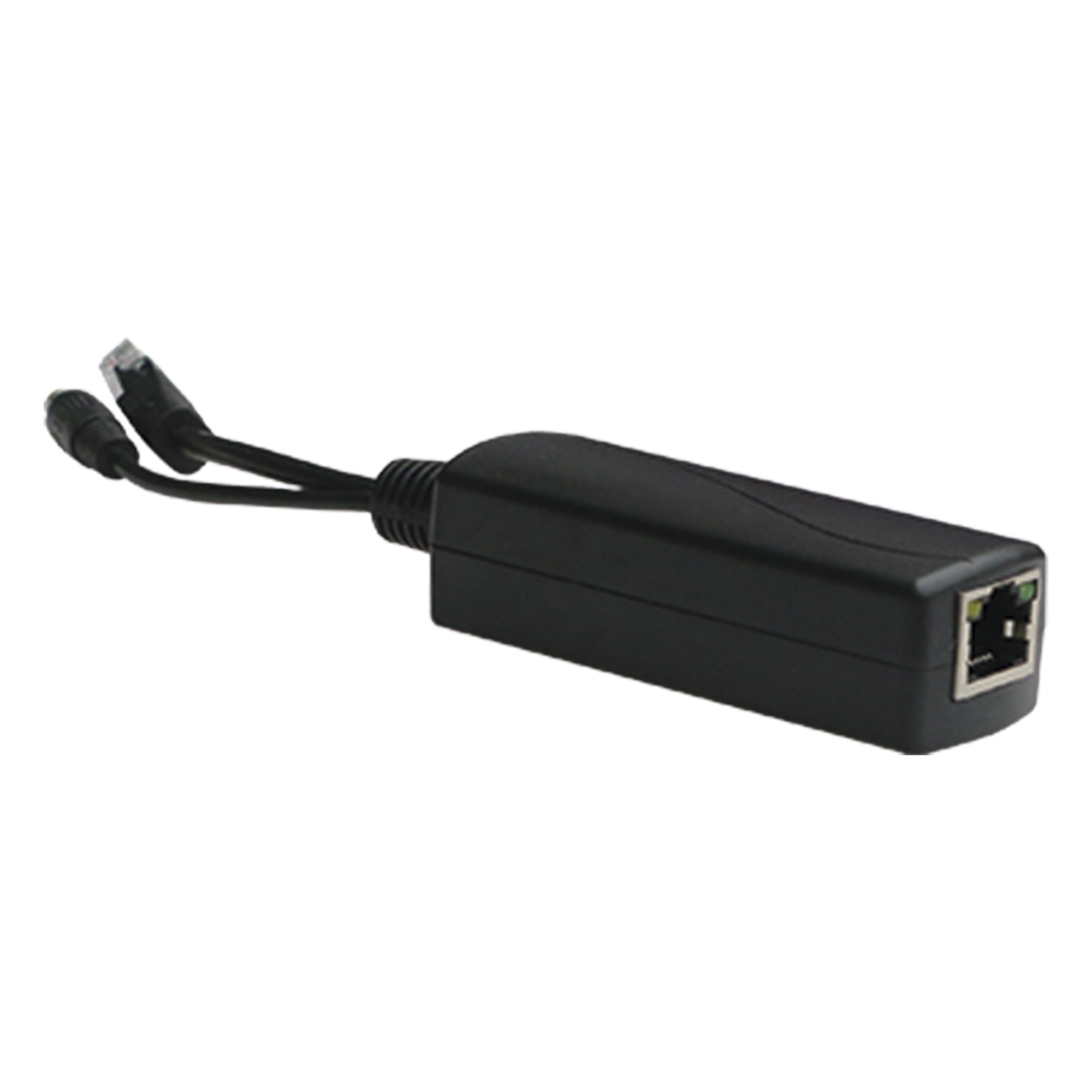 Splitter PoE / Entrada 802.3af/at 30W / Salida 12 Vcc 2A / Puerto 10/100 Mbps / Protección 6 kV / -40 a 80°C