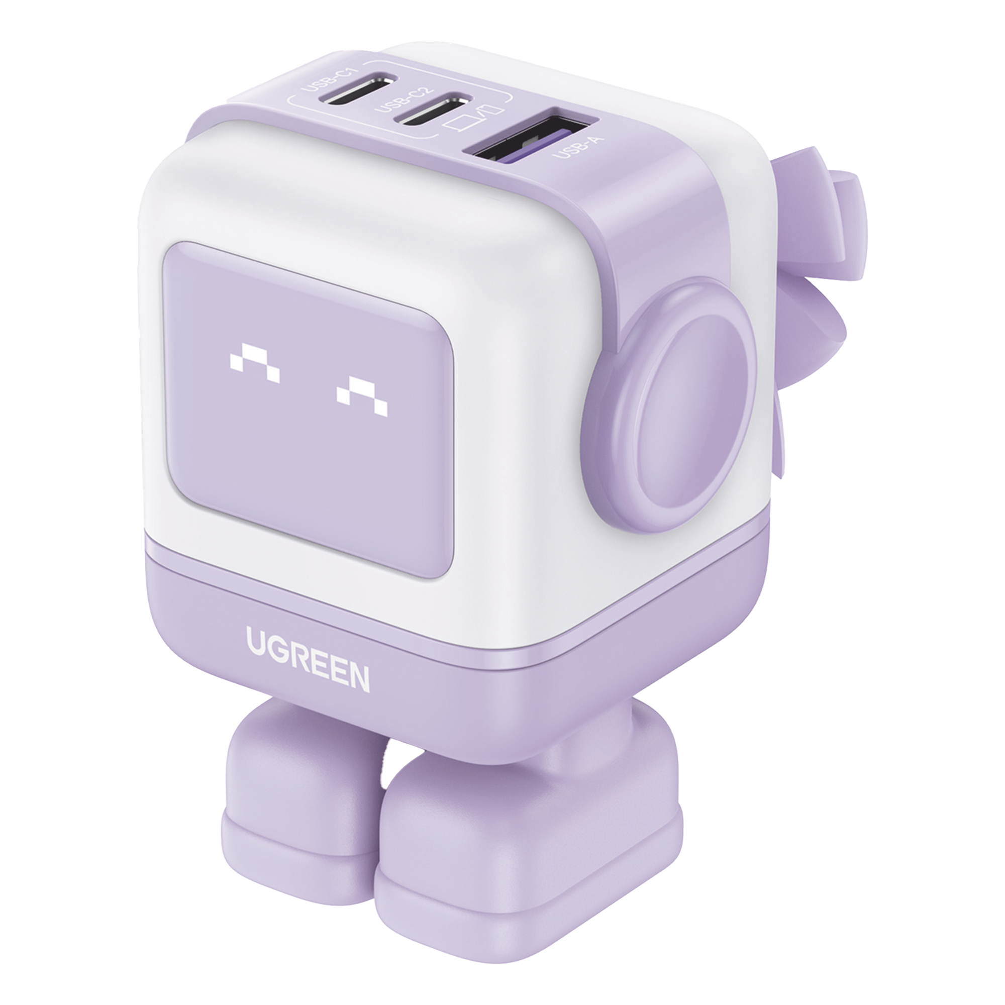 Cargador de Escritorio / 65W / 3 Puertos / 2 USB-C + 1 USB-A / PD 3.0 / QC 4.0 / GaN II / 2.56 x 2.56 x 1.18 in — UGREEN · SKU 35314