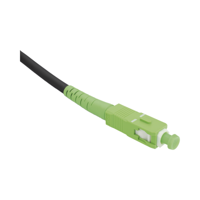Rollo de Fibra Óptica Drop Redonda G657A2 Monomodo Simplex de 200 Metros con Conectores SC/APC-SC/APC para Instalaciones Aéreas, Subterráneas o a la Intemperie