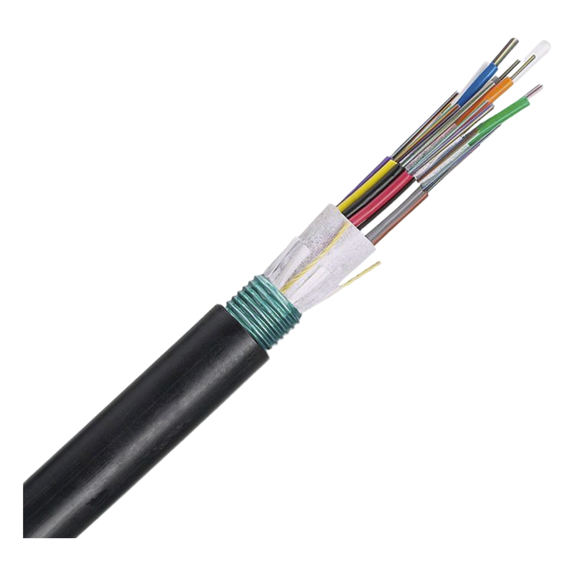 Cable de Fibra Óptica / 12 Hilos / OSP Planta Externa / Armado / OM4 50/125 / MDPE / 3.28 pies — PANDUIT · SKU FOWNZ12