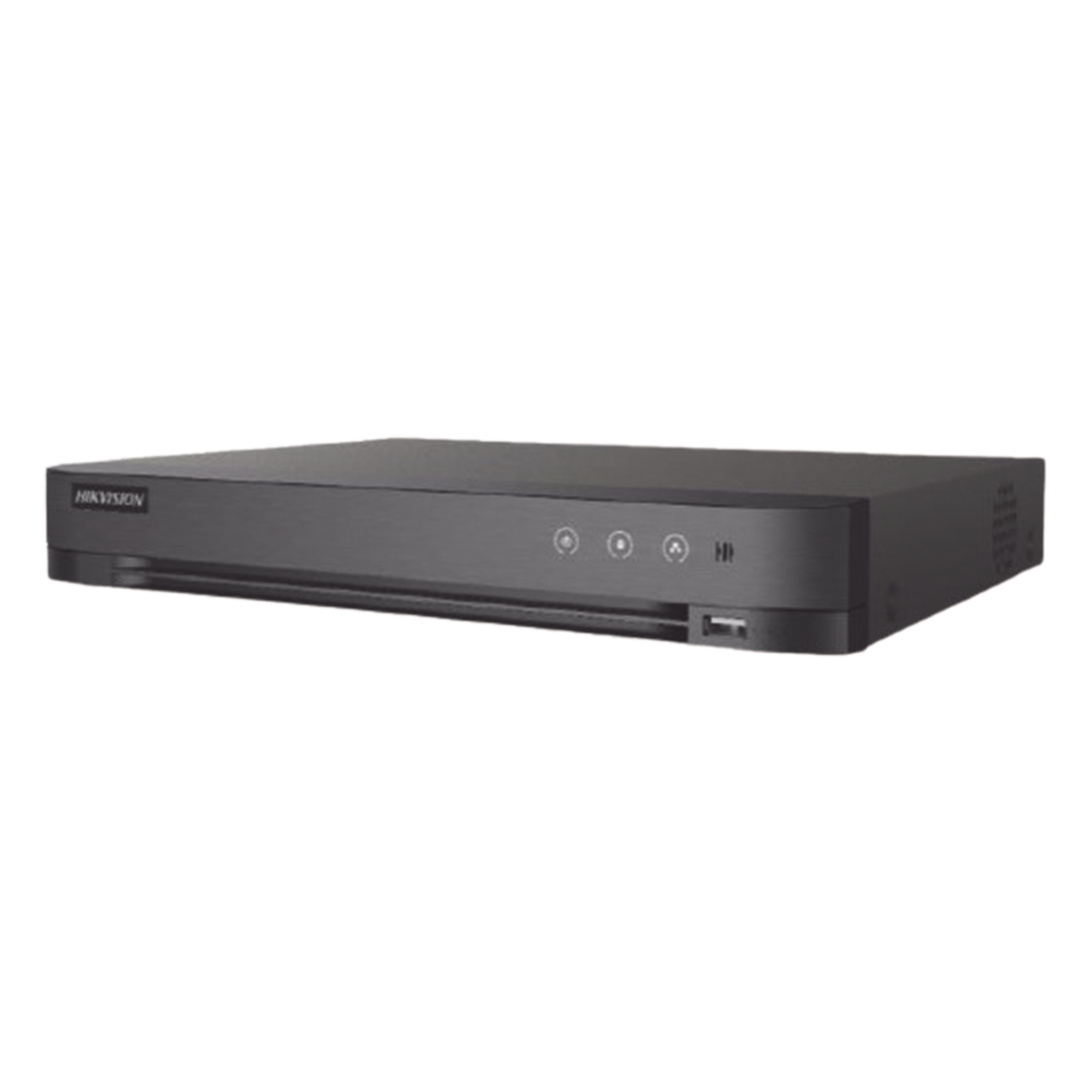 DVR Pentahíbrido / 12 Canales / 8 TURBOHD + 4 IP / 5 Megapixel Lite / Audio Bidireccional Coaxitron / Reconocimiento Facial / ACUSENSE / 1 Bahía HDD 10 TB / Salida HDMI+VGA Full HD — HIKVISION · SKU IDS-7208HQHI-M1/XT