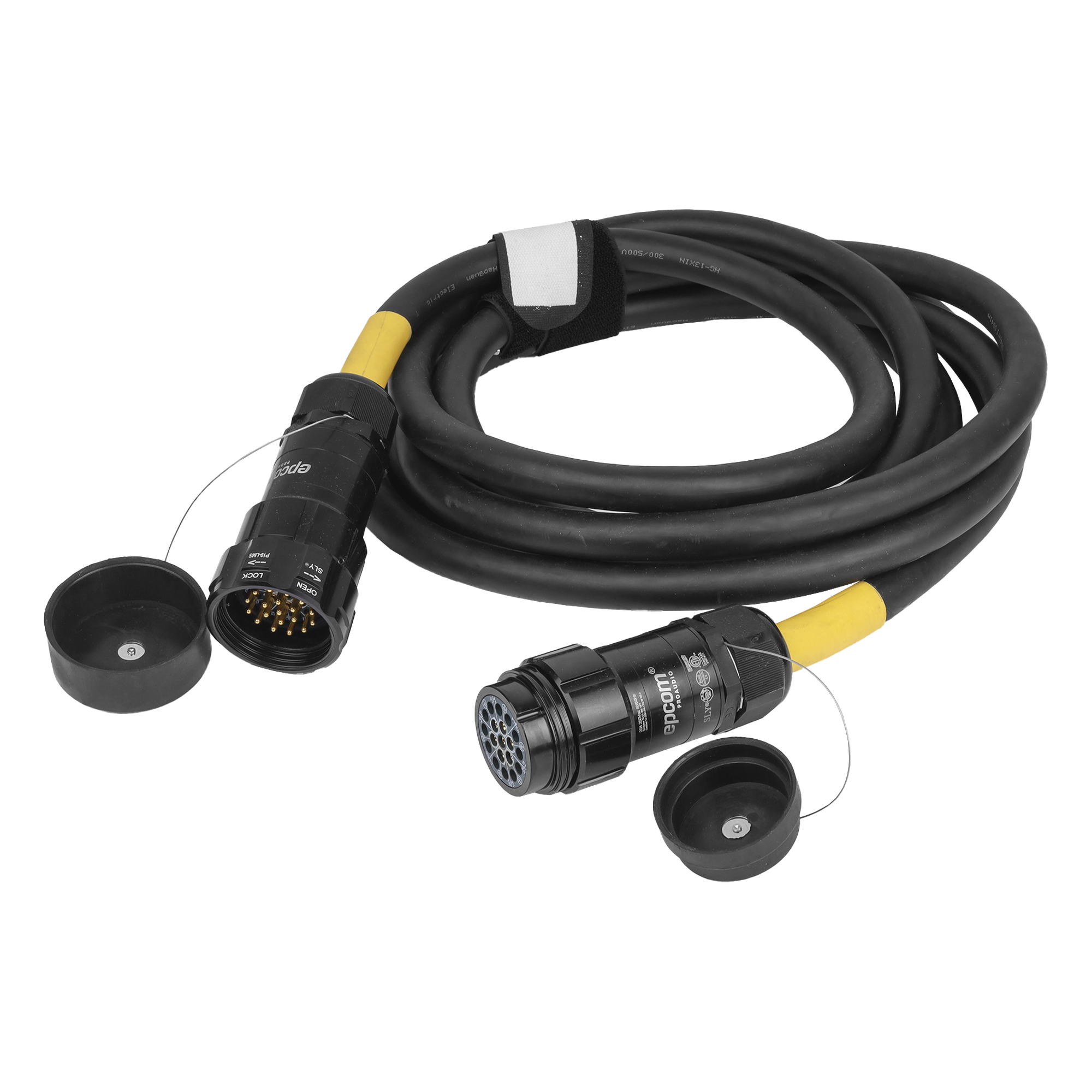 Manguera de AC tipo Socapex / Conectores macho y hembra / 10 m (32.8 ft) — EPCOM PROAUDIO · SKU EP-SOC-10M