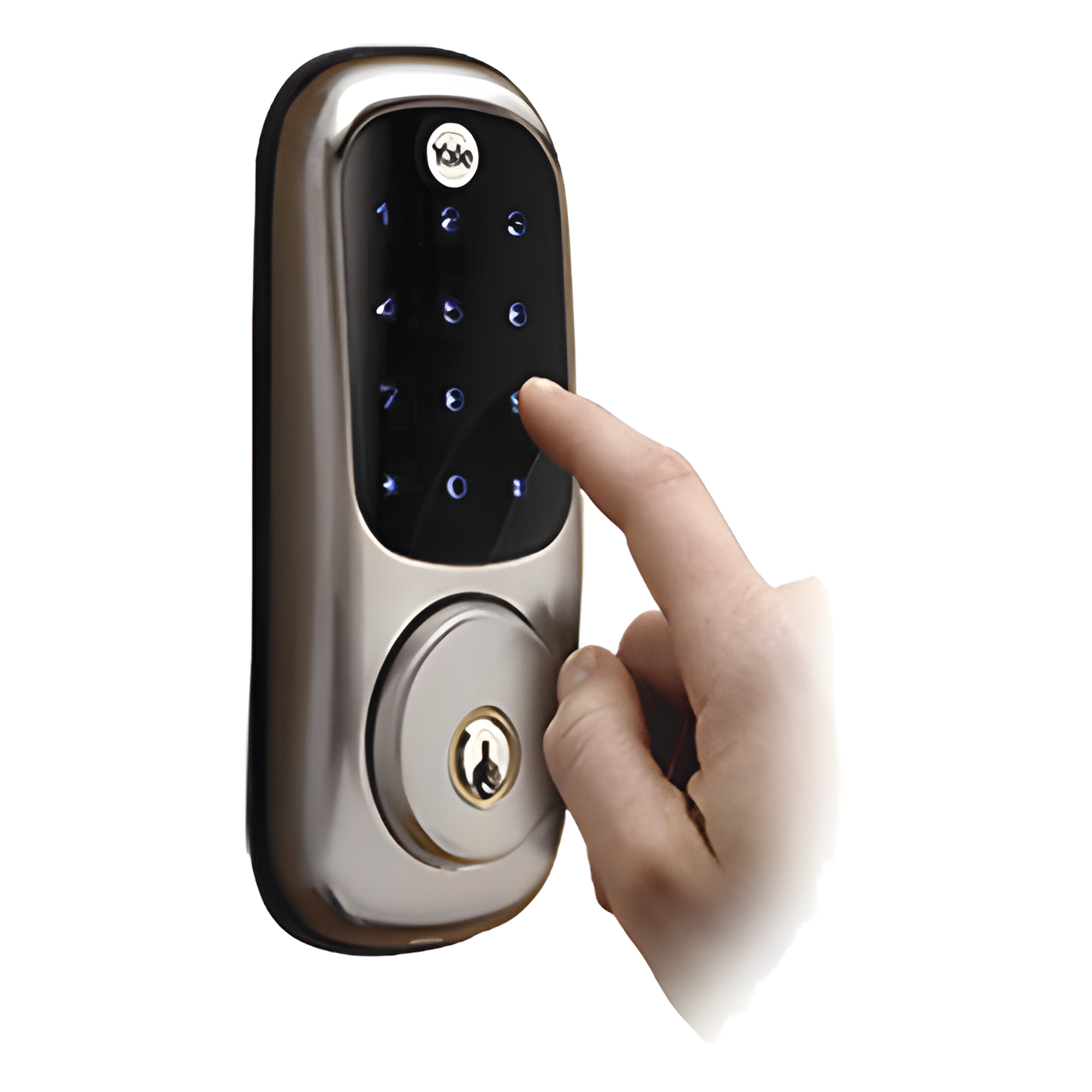 Cerradura electrónica / Teclado táctil y llave mecánica / 250 usuarios Z-Wave / 4 baterías AA / 1 año autonomía / 3 idiomas por voz — YALE-ASSA ABLOY · SKU 89537