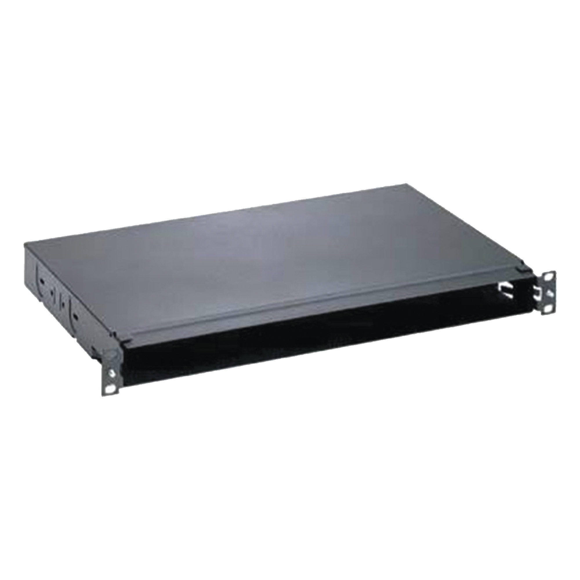 Panel de Distribución de Fibra Óptica / Montaje Rack 19" / 1UR / Hasta 96 Fibras / Bandeja Fija / 4 Casetes QuickNet o Placas FAP/FMP