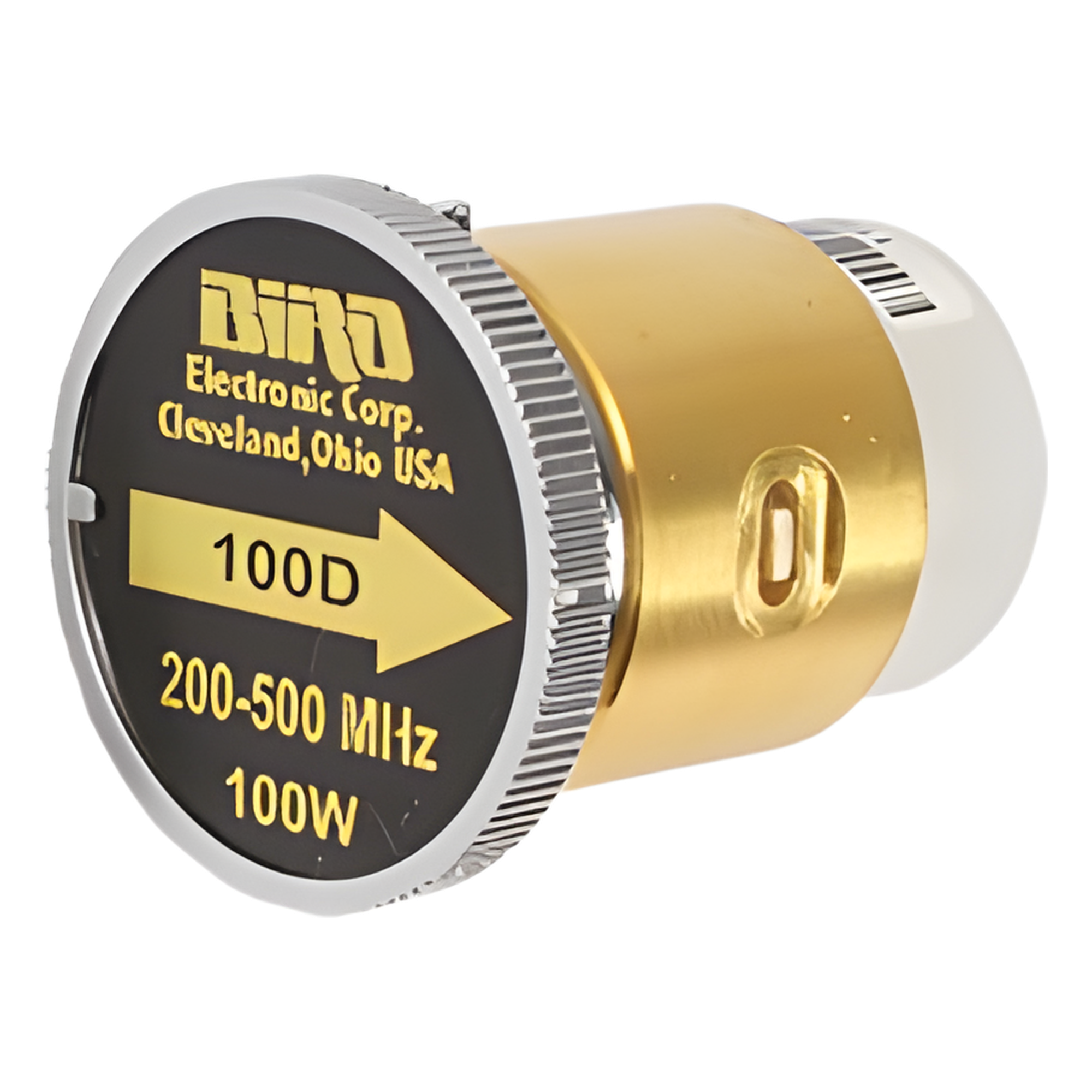Elemento de Medición RF en Línea / 100 W / 200-500 MHz / Conector 7/8" / Intercambiable en Campo — BIRD TECHNOLOGIES · SKU 100D