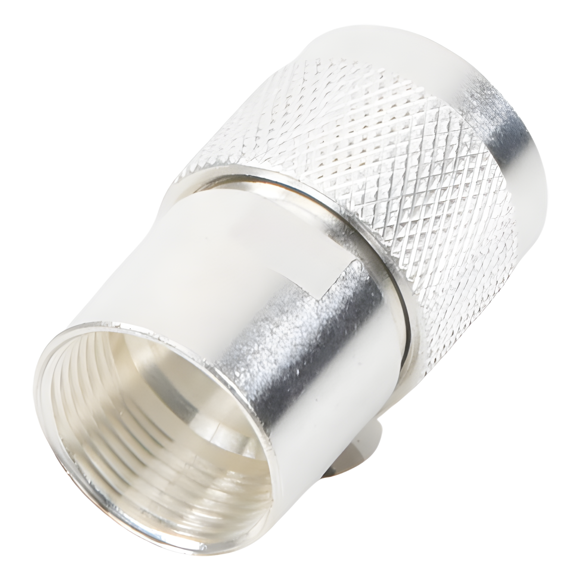 Conector Coaxial N Macho / Rosca / Cables LMR-400, 9913, RG8/U-SYS / Cuerpo Bronce Plateado / Contacto Oro / Aislante Teflón