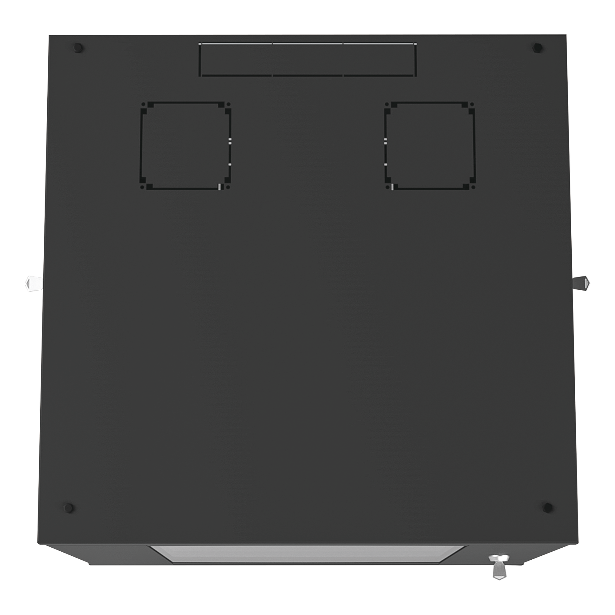 Gabinete de Piso / 12UR / 638 mm Profundidad / 276 kg Carga / Acero ANSI/TIA RS-310-D / Puerta Cristal Templado