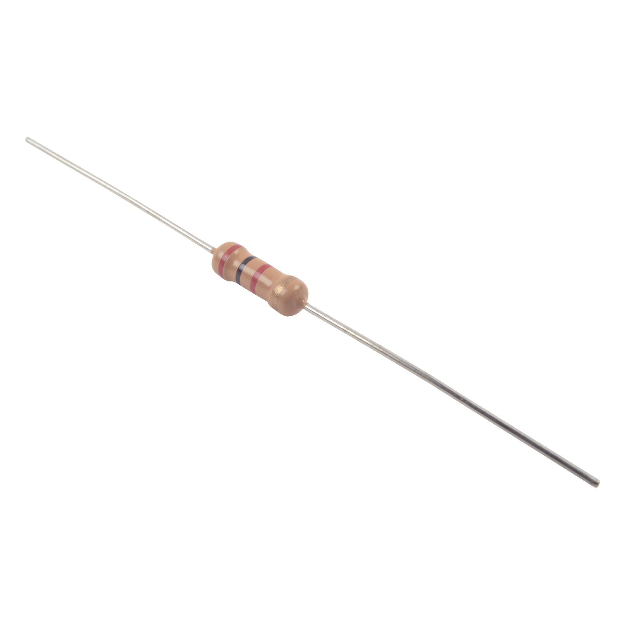 Resistencia Axial / 2 kΩ / 1/2 Watt / Tolerancia 5% / Película de Carbón — SYSCOM PARTS · SKU 2.0KH-ND