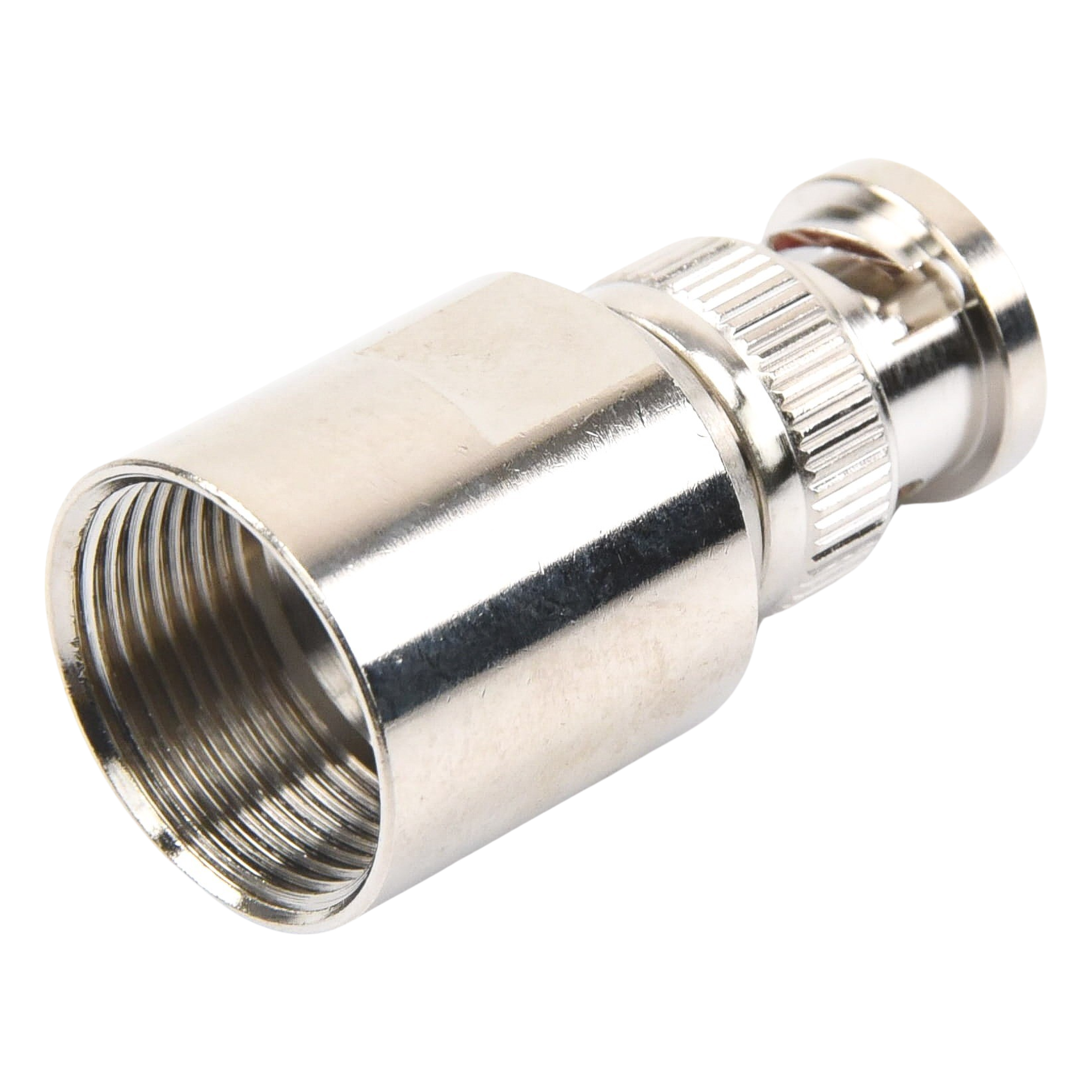 Conector BNC Macho / Rosca Precisa / Cables RG-8/U, RG-213/U, RG-214 / AWG-11/13 / Cuerpo Bronce Niquelado / Contacto Oro