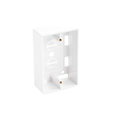 Caja de Pared Universal, Color blanco, Para montaje con Placas de Pared 