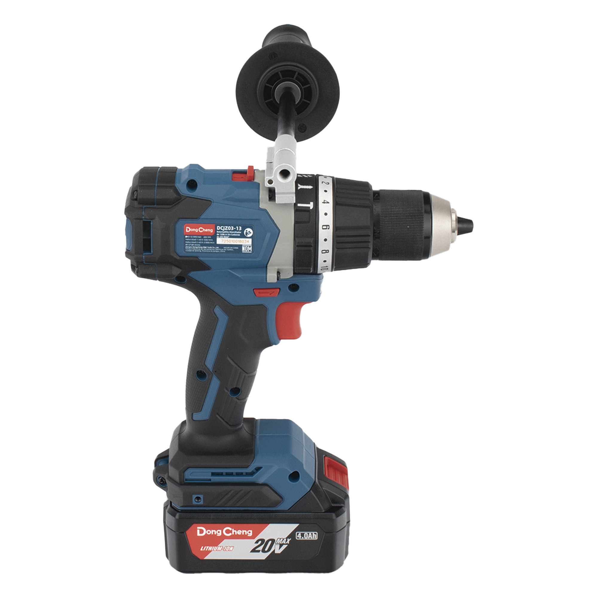 Rotomartillo Inalámbrico 20V / Motor Brushless / Broquero 1/2 in / 120 Nm Par Máximo / 2 Baterías 4.0Ah con Cargador y Maletín
