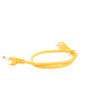 Cable de Parcheo UTP Cat5e - 0.5 Metros (1.64 Pies) - Amarillo