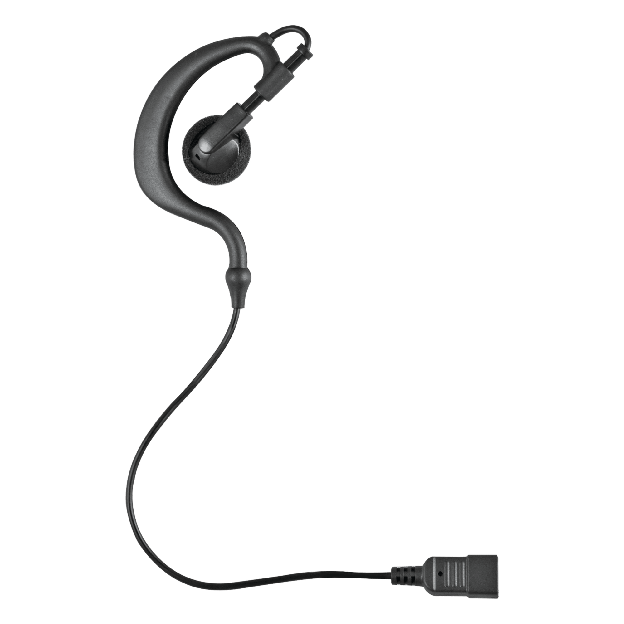 Audífono de Gancho para Radio / Cables Reforzados con Kevlar / Conector 5 lbs / Compatible 1 y 2 Cables / PTT Optimizado — OTTO · SKU E1-QC2NC133