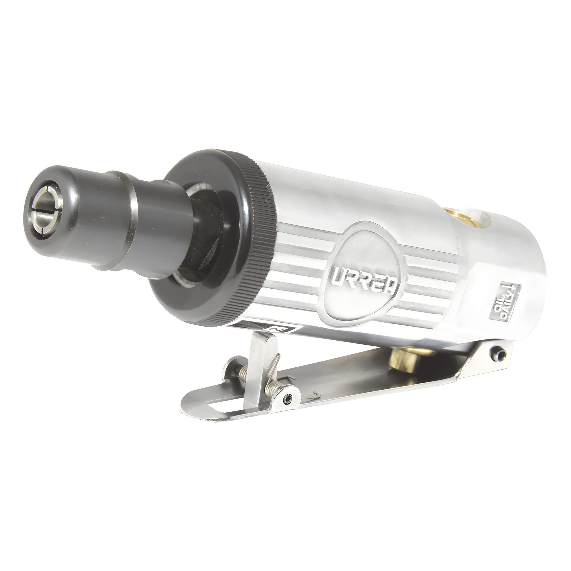 Moto-tool Neumático / 1/4" / 25,000 RPM / 4 SCFM / 4.75" (12.1 cm) / Desalojo Frontal — URREA · SKU SYS-UP-876