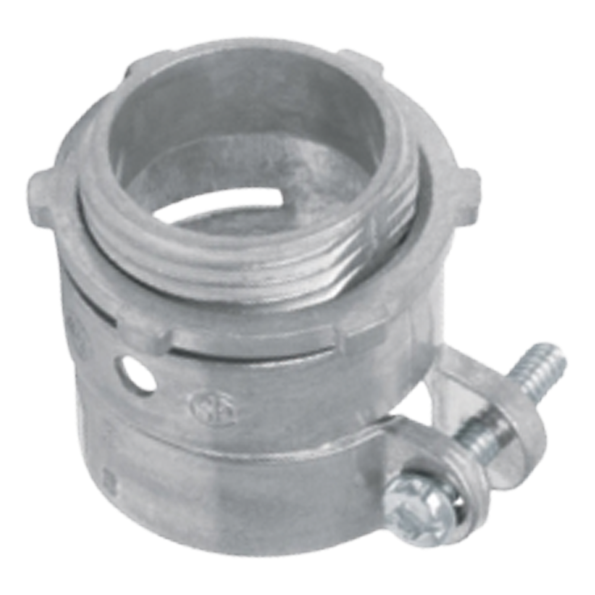 Conector Recto para Tubo Flexible / 1/2" (13 mm) / Diámetro 27 mm / Longitud 35 mm / Acabado Bruñido / Contratuerca Integrada — ANCLO · SKU ANC-FXR-12