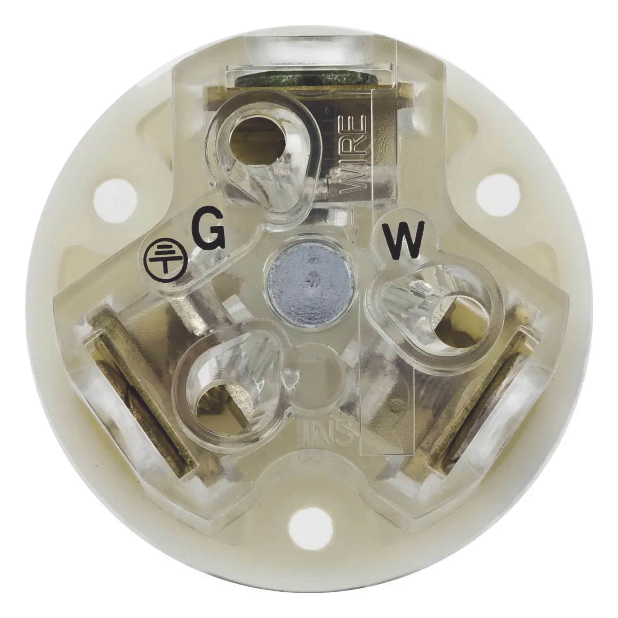 Clavija Negra 15 A 125 V CA 2 Polos 3 Hilos (NEMA 5-15P).  