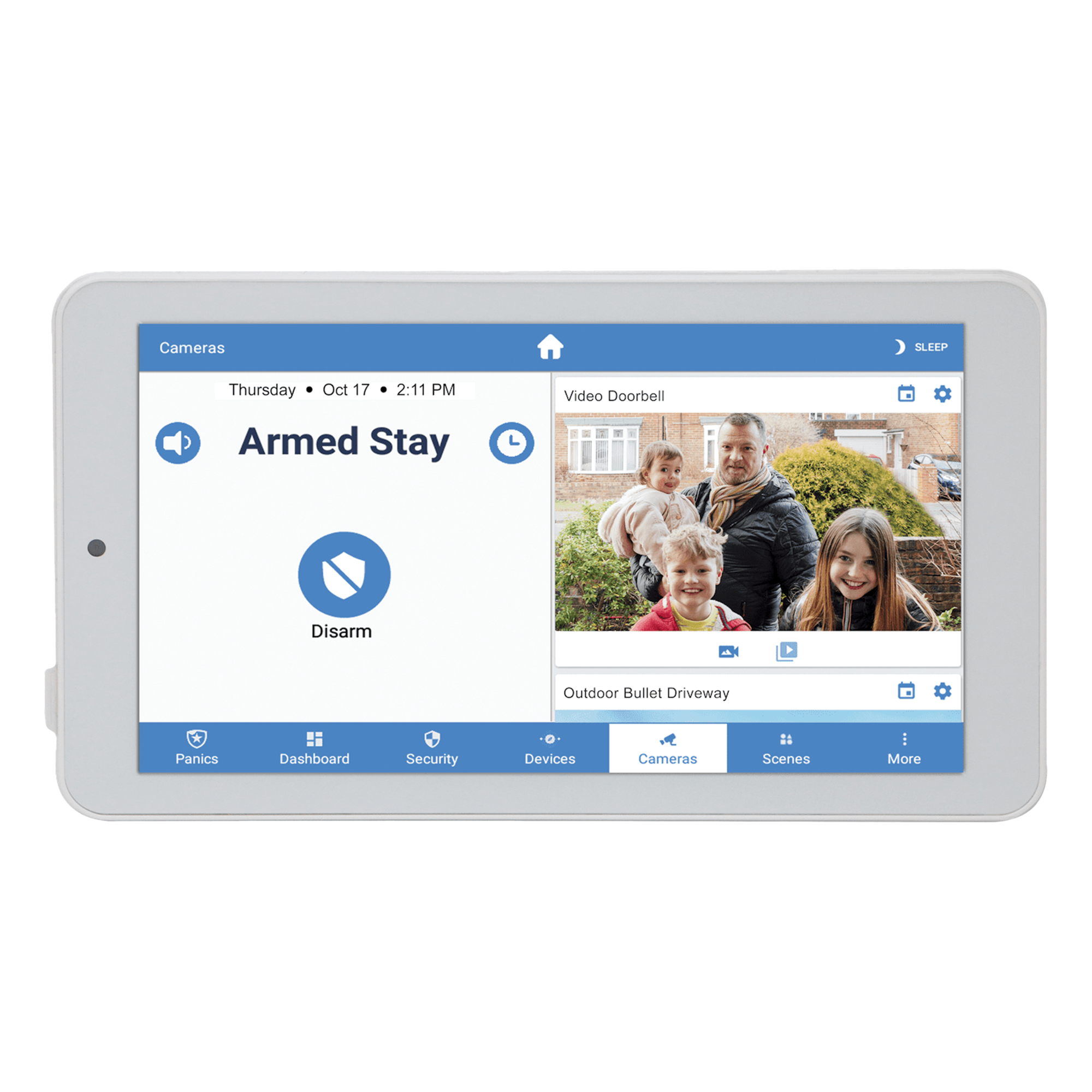 Touchpad de Seguridad IP / Pantalla 7'' Android 1024x600 / Control Z-Wave Local / Wi-Fi Cifrada / Montaje Pared o Escritorio / Batería de Respaldo — M2M SERVICES · SKU RE667XPRO