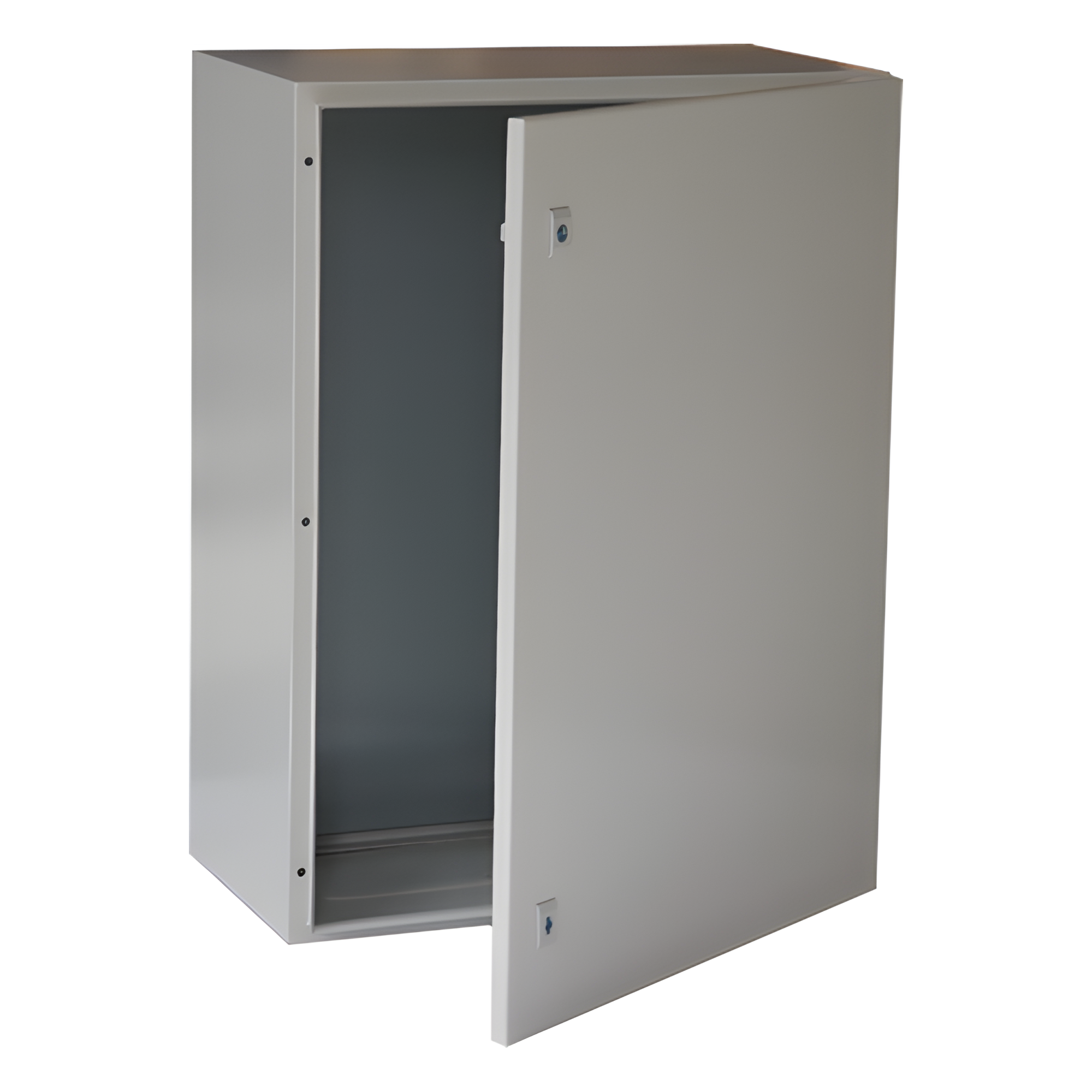 Gabinete de Acero IP66 / 400 x 600 x 250 mm / IK10 / Placa Trasera Metálica 2 mm / Cerradura con Llave / Tapa Inferior Atornillable — PRECISION · SKU PST-4060-25A