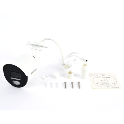 Bala IP 2 Megapixel / Imagen a Color 24/7 / PoE / Lente 2.8 mm / Luz Blanca 30 mts / Exterior IP67 / dWDR / ONVIF 