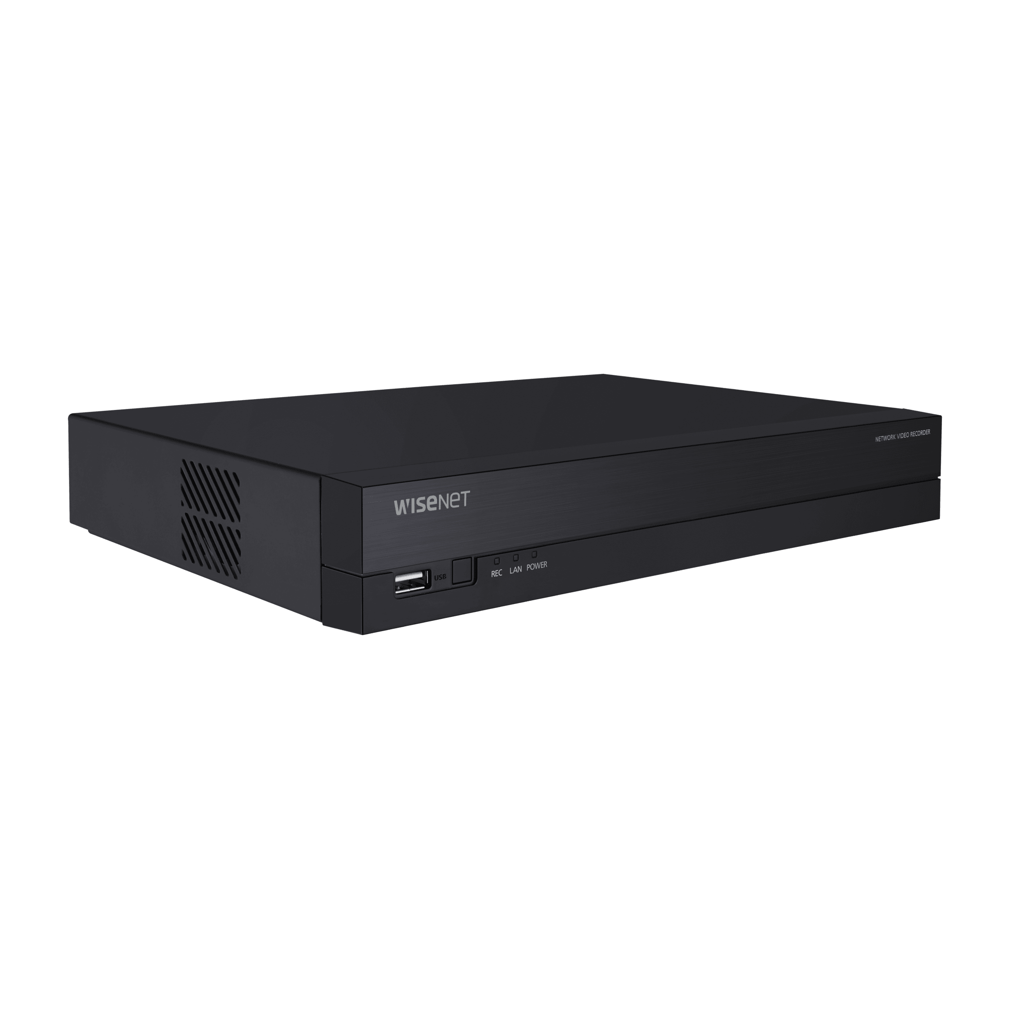 NVR 8 Megapíxel / 8 canales / H.265 / P2P Wisenet / 8 puertos PoE / Incluye 4TB para grabacion / NDAA