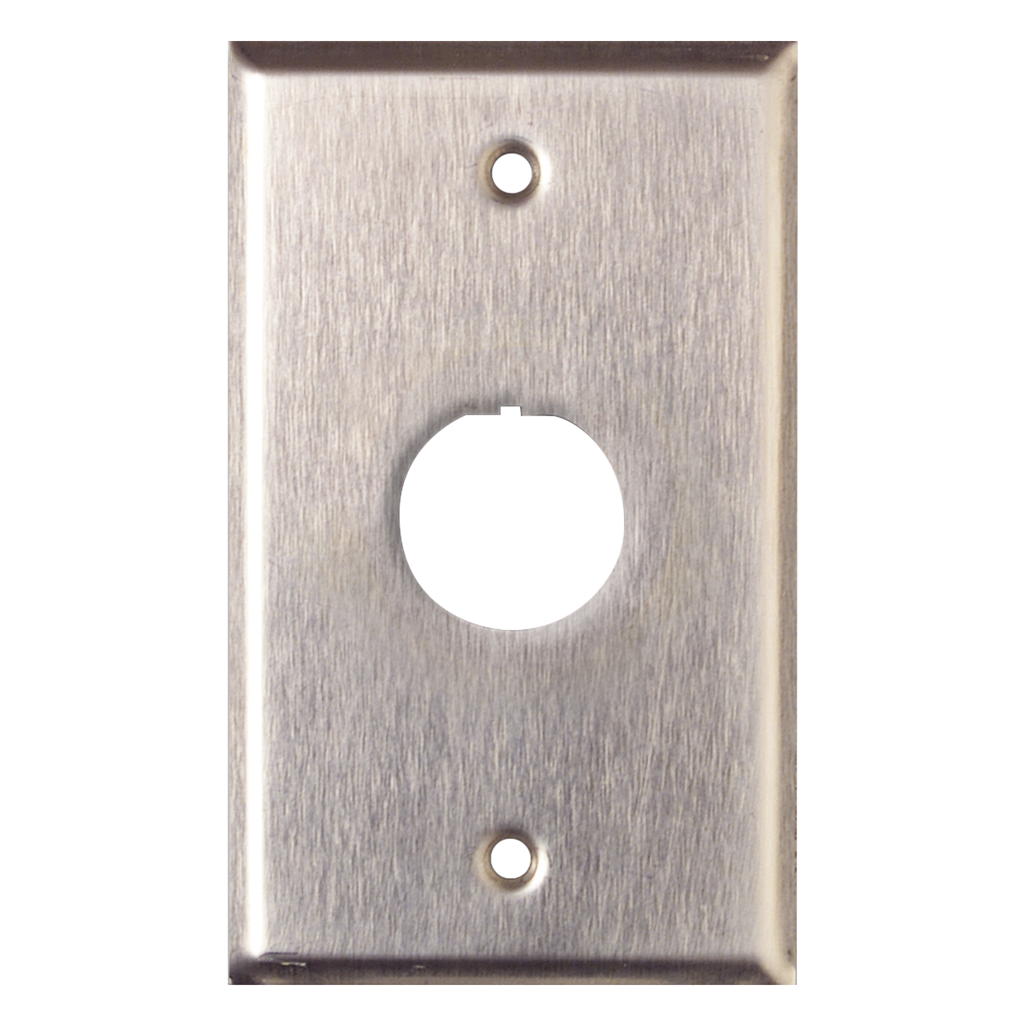 Placa de Pared Reforzada / Acero Inoxidable / 1 Puerto / IP44 / Industrial — SIEMON · SKU XFP-S-01-SS
