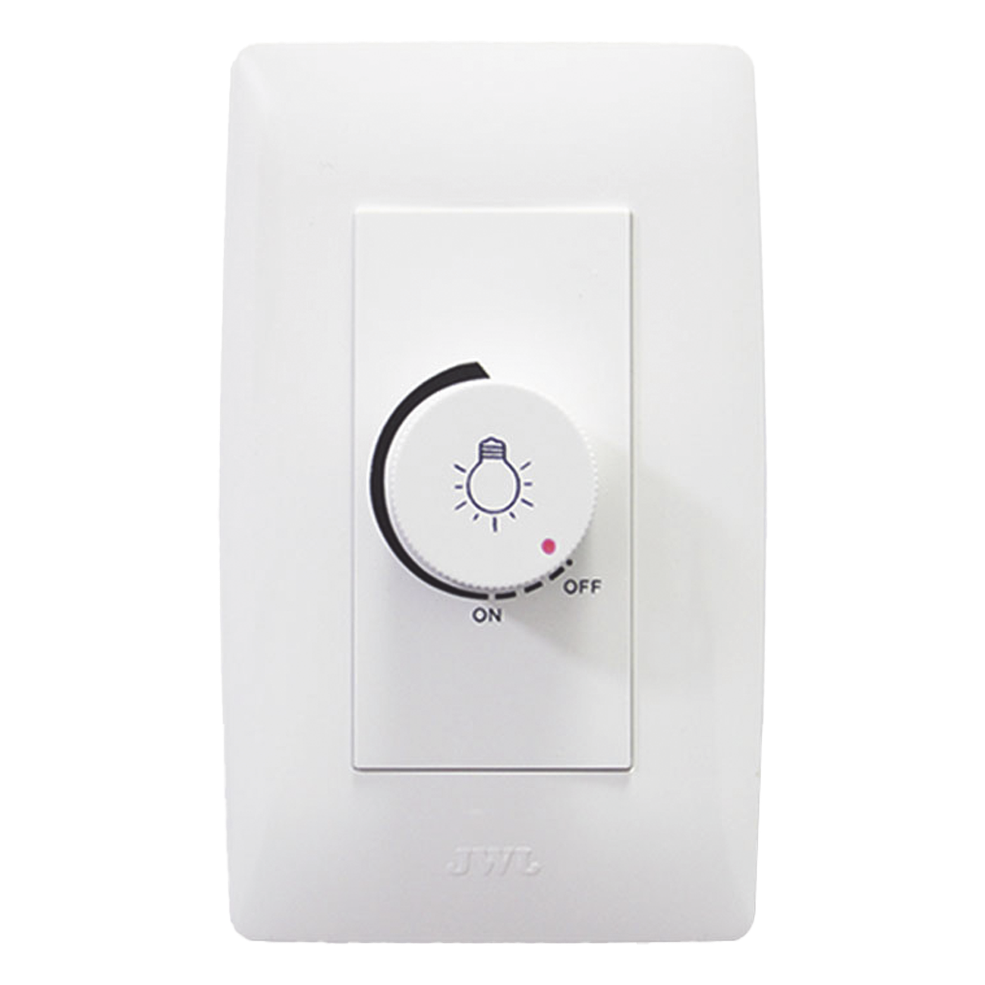 Dimmer Rotativo / 300 W / 127 V CA / Instalación en Muro / Blanco — JWJ · SKU JTL-C7329