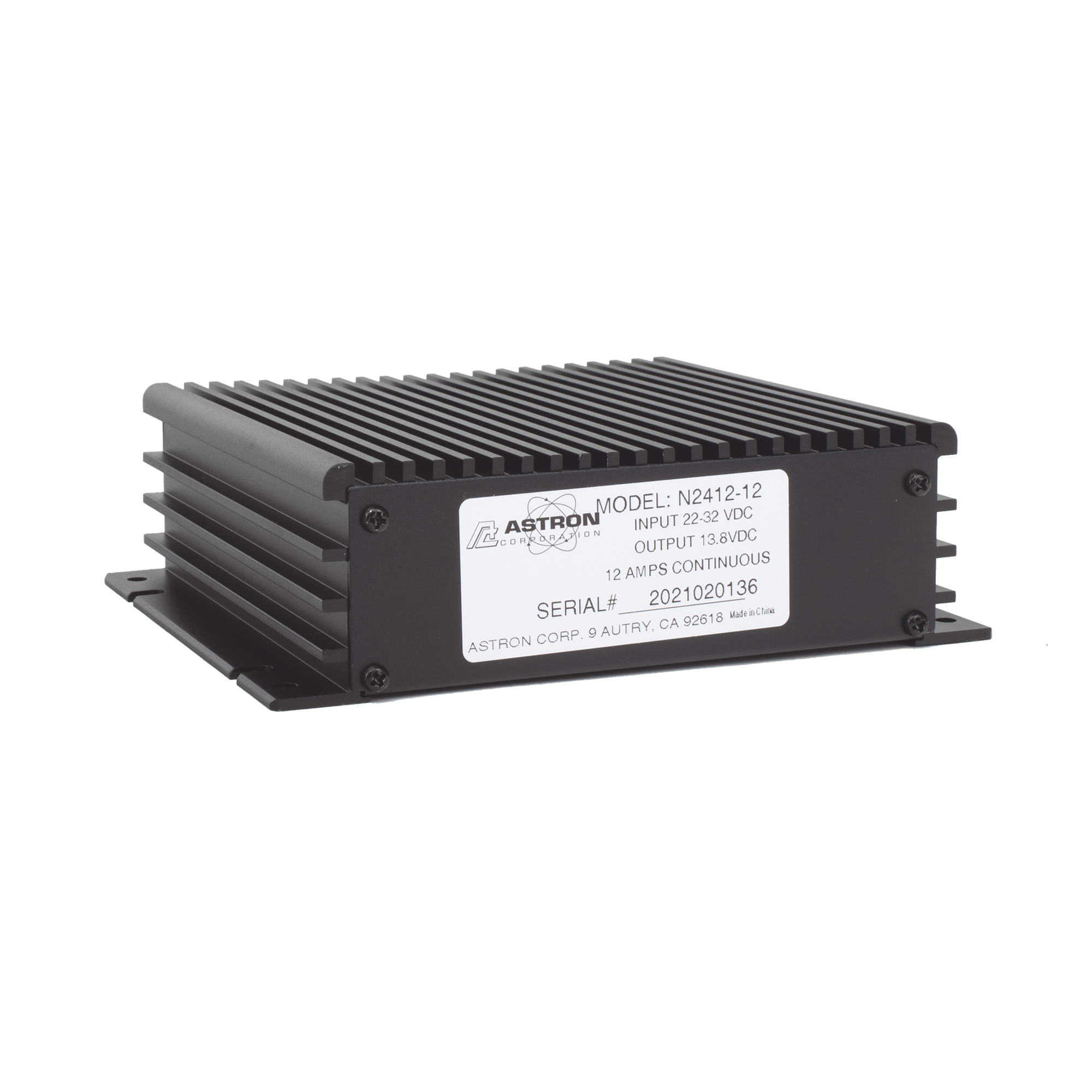 Convertidor DC-DC / Entrada 22-32 Vdc / Salida 13.8 Vdc / 10 A / 5 x 16 x 18 cm (2.0 x 6.3 x 7.1 in)