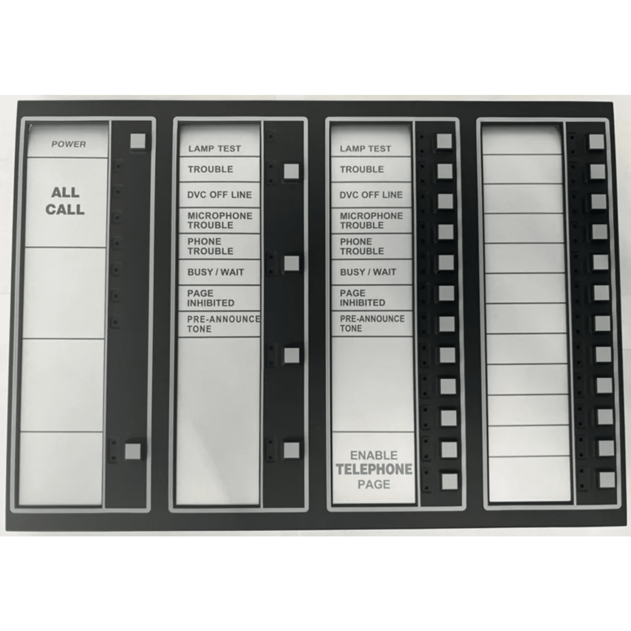 Teclado con Pantalla para Sistema de Audio / 24 Botones Programables / Funciones de Llamada General / Modo Centro de Comando de Audio — NOTIFIER · SKU DVC-KDB