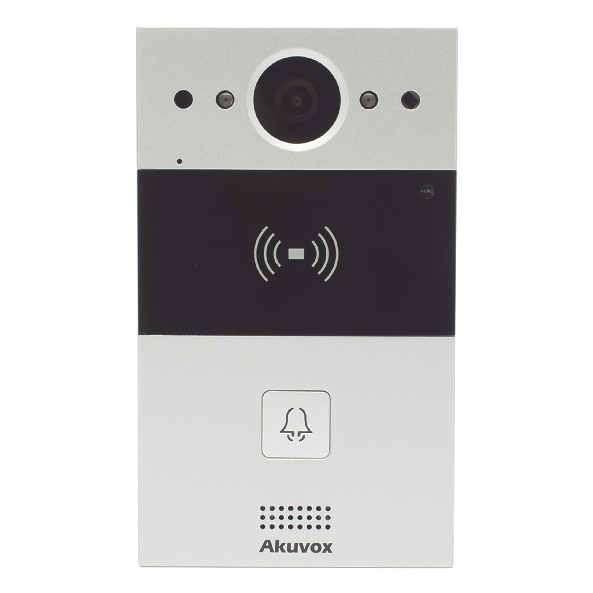 Videoportero IP / 1 Botón / Cámara 2 Megapixel / 110° / Lector MIFARE y PROX EM / SIP / ONVIF / IP65 / PoE / Control 2 Puertas / Cloud — AKUVOX · SKU R20A