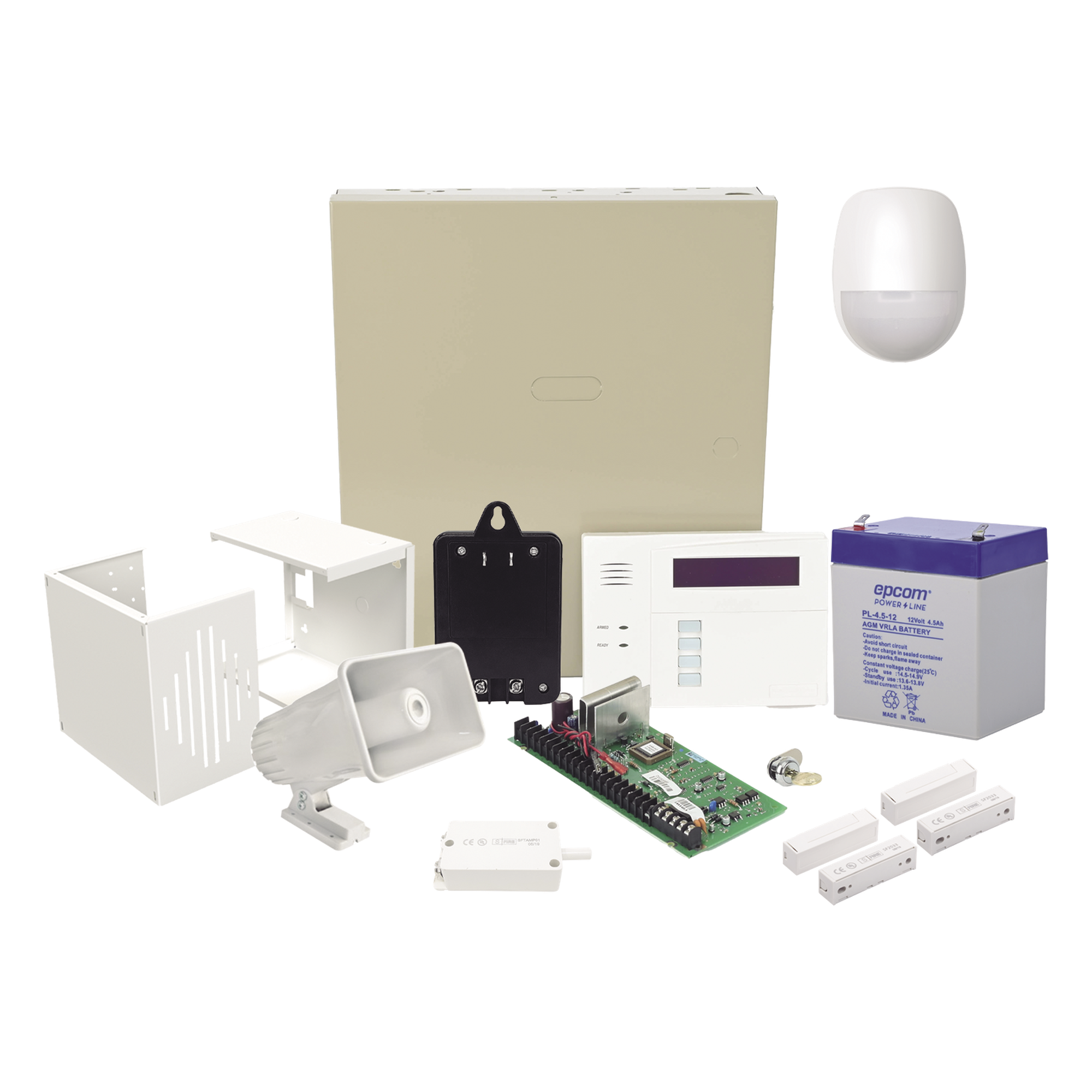 Kit de Panel de Alarma Cableado / 48 Zonas / Teclado con Receptor Inalámbrico / 3 Particiones / Sirena 30 W / Batería 4 Ah — HONEYWELL HOME RESIDEO · SKU VISTA48ECO/6160RF