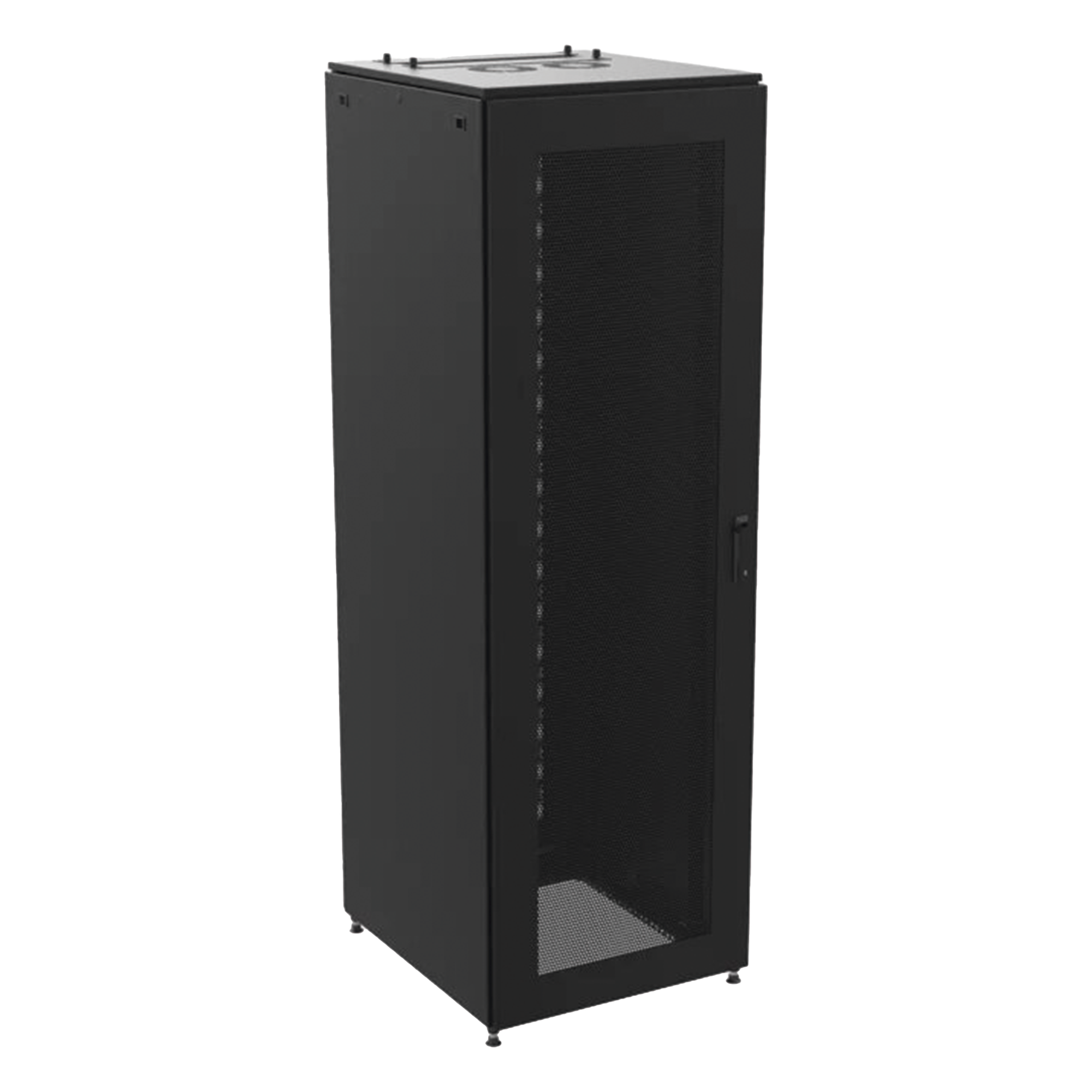 Gabinete de Telecomunicaciones / 800 mm Ancho (2.62 ft) / 900 mm Profundidad (2.95 ft) / 45 UR / Puertas Perforadas / Color Negro — HOFFMAN · SKU PS1C2189B