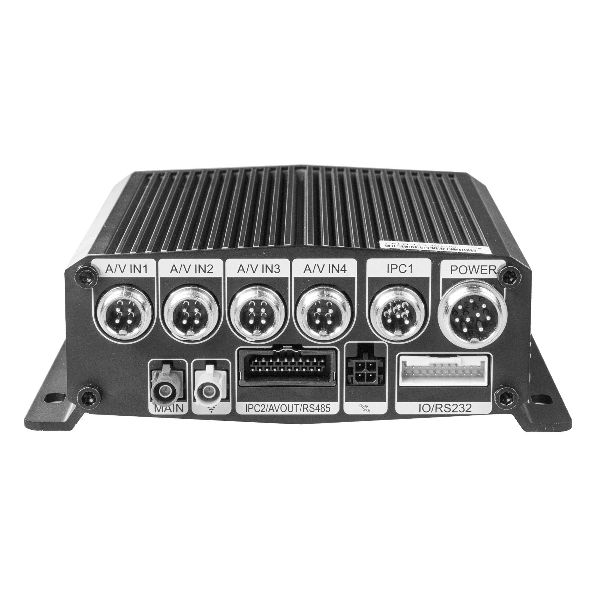 DVR Móvil / 4 Canales AHD + 2 Canales IP / H.265 / Chip IA Embebido / 4G + GPS / Almacenamiento Micro SD 1 TB + SSD M.2 2 TB