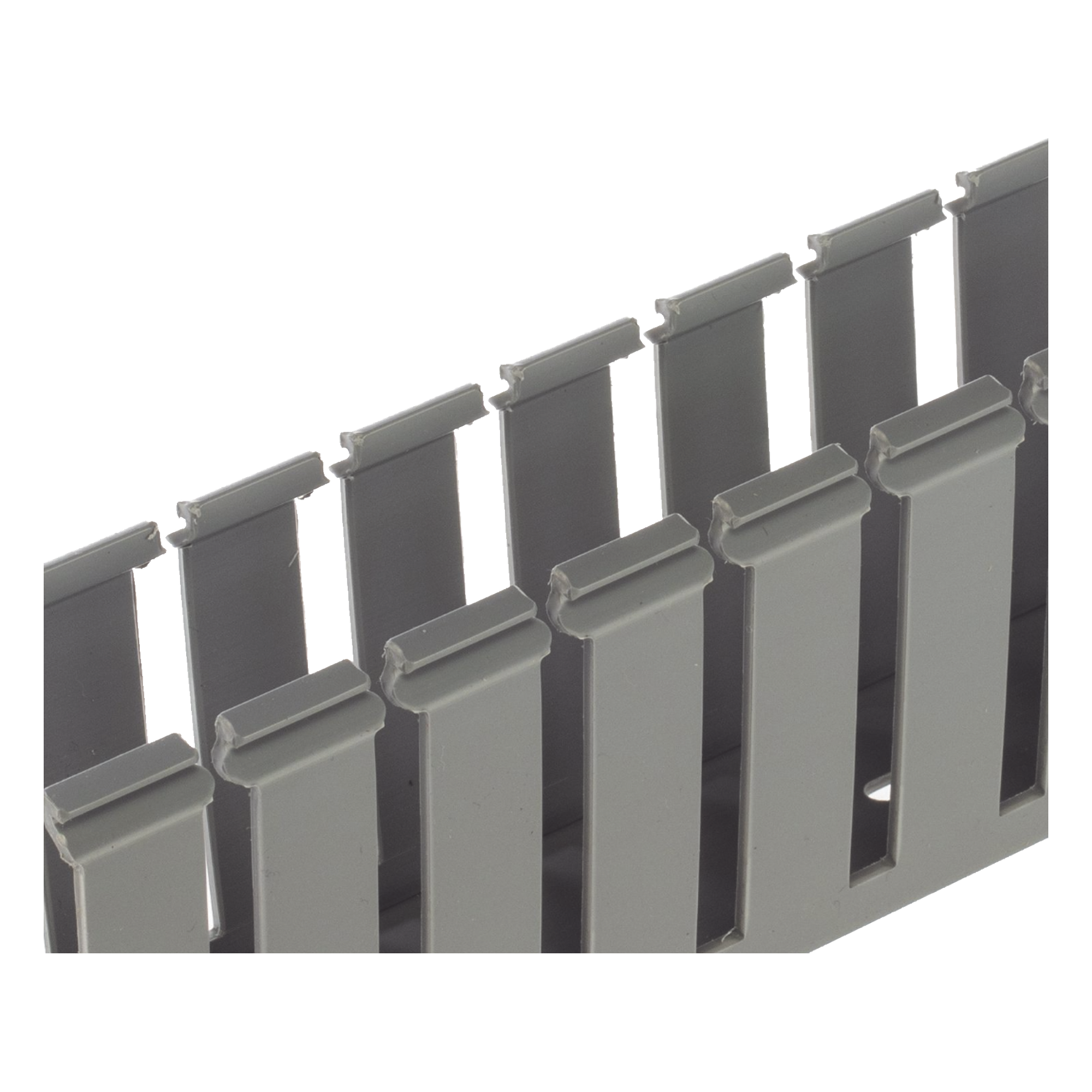 Canaleta Ranurada de PVC / 3.25 in Ancho / 3.12 in Alto / 6 ft (1.8 m) Largo / Tipo G / Gris Claro — PANDUIT · SKU G3X3LG6
