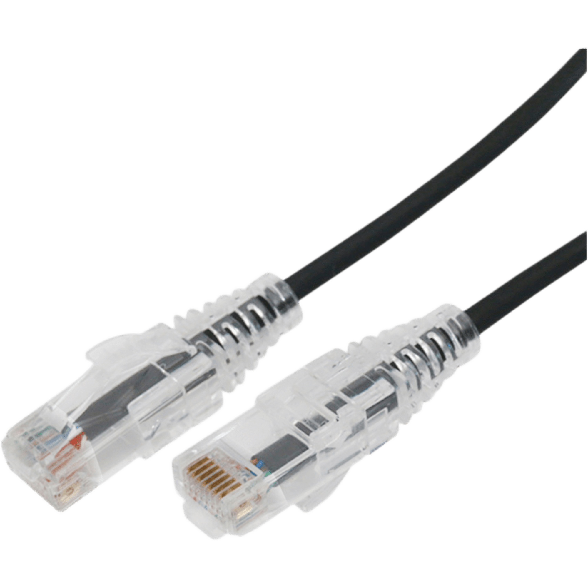 Cable de Parcheo Slim UTP Cat6A - 10 Metros (32.81 Pies) Negro, Diámetro Reducido (28 AWG)