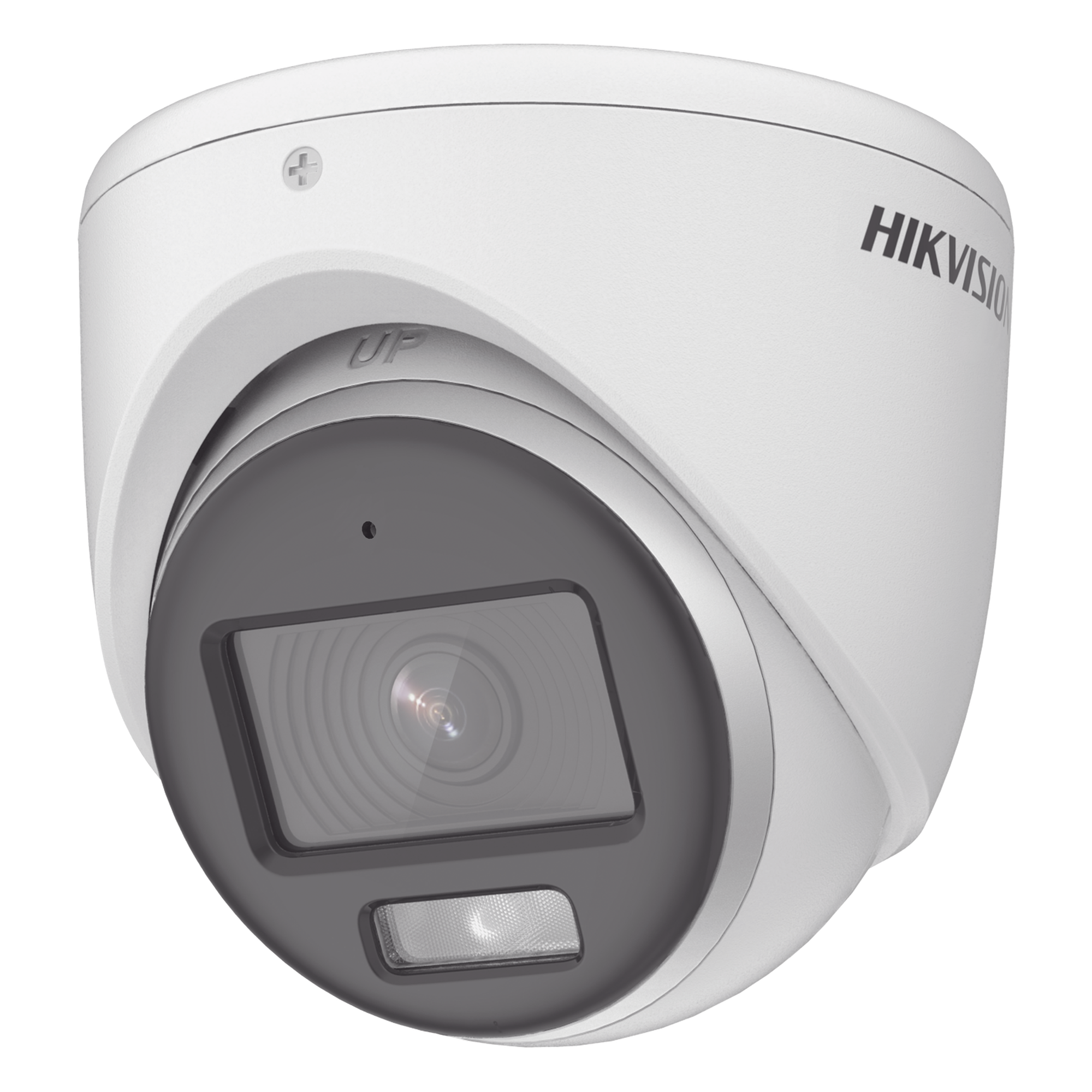 Cámara Turret TURBOHD / 3K 5 Megapixel / Color 24/7 / Luz Blanca 20 m (65.6 ft) / Micrófono Integrado / IP67 / 4 Tecnologías / dWDR — HIKVISION · SKU DS-2CE70KF0T-MFS