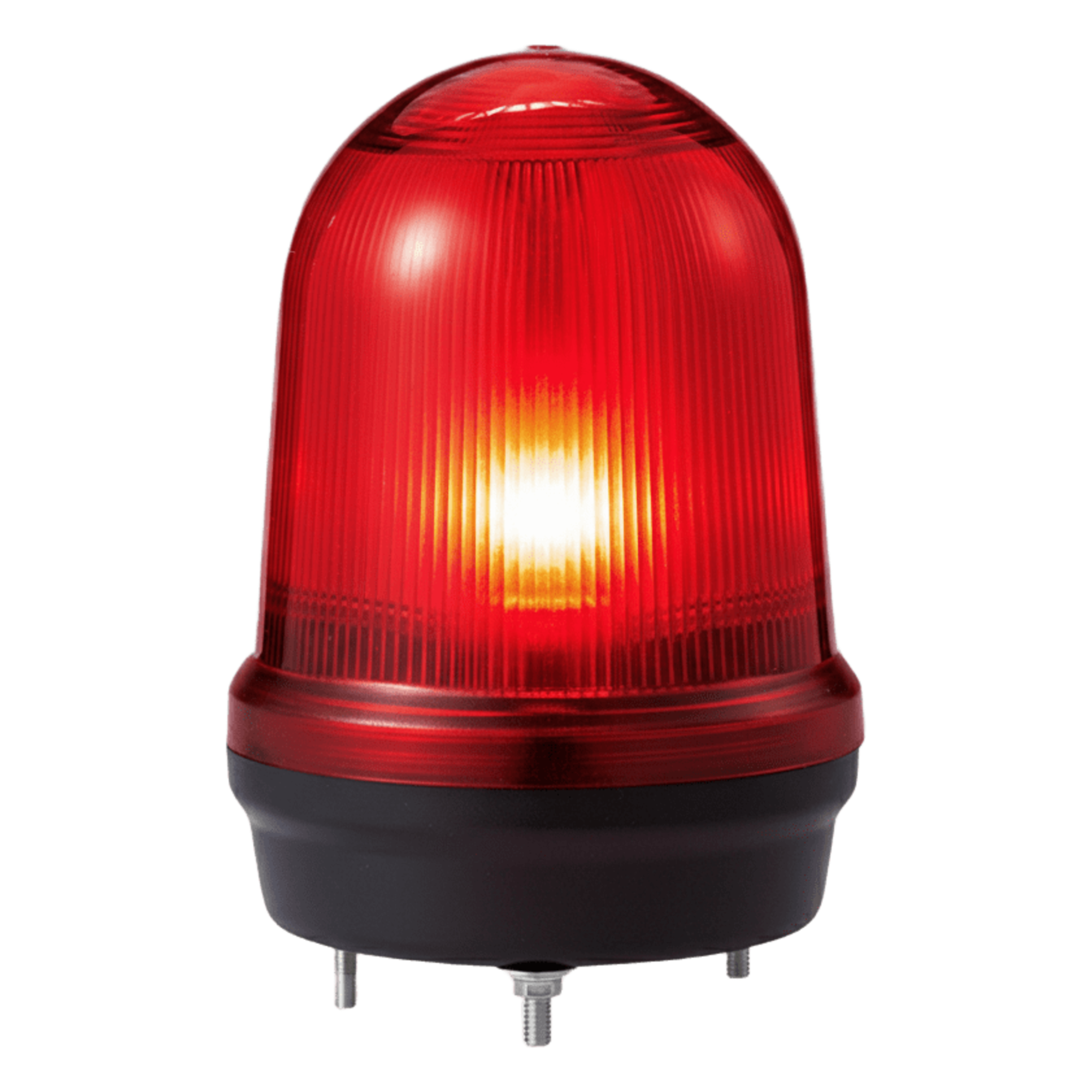 Torreta LED Industrial / 4 Patrones Destello / Rojo / 12-24 VCD / IP65 / -30°C a +50°C — QLIGHT · SKU MFL125-012024-R