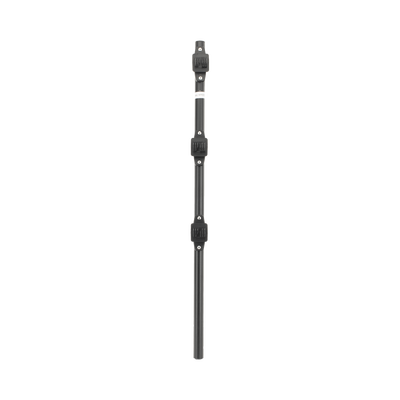 Poste de Paso para Cerca Eléctrica / Tubo de Acero Galvanizado / 25 mm (1 in) de Diámetro / 75 cm (29.5 in) de Longitud / 3 Aisladores / Pintura Negra Resistente a la Intemperie / 0.57 kg — SFIRE · SKU SF-POST-3B