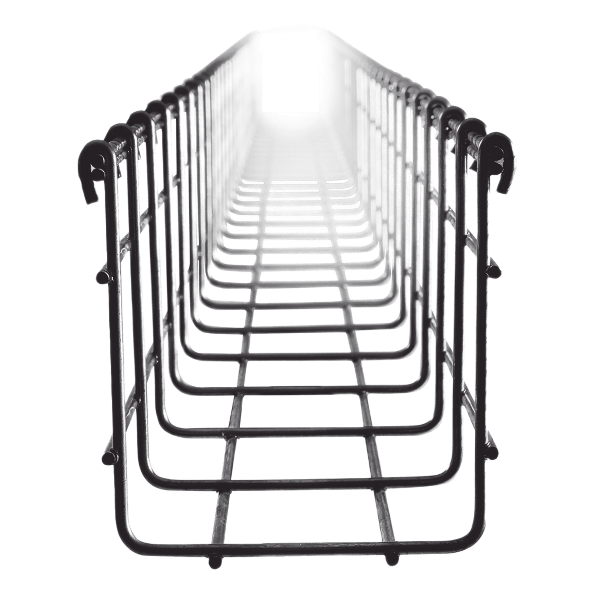 Charola Tipo Malla / 105 mm x 100 mm / Acabado Electro Zinc / Tramo 3 m (9.8 ft) — CHAROFIL · SKU CH105100EZ