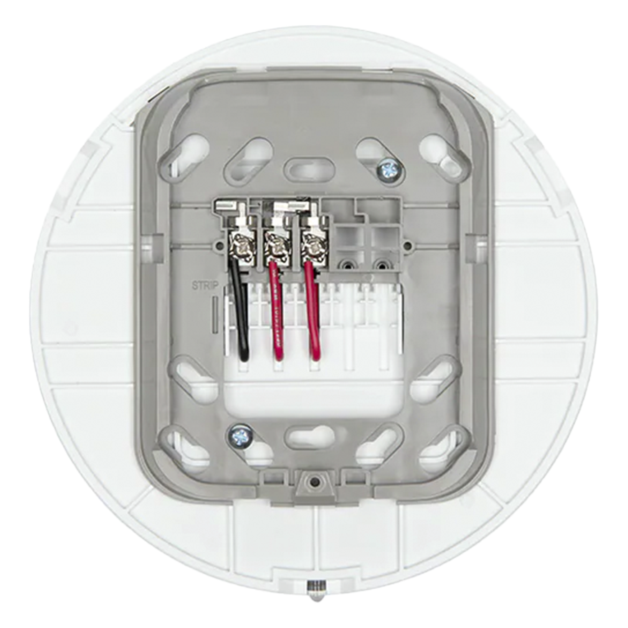 Base audiovisual inalámbrica direccionable para montaje en techo, color blanco, línea SWIFT compatible con paneles Fire-Lite