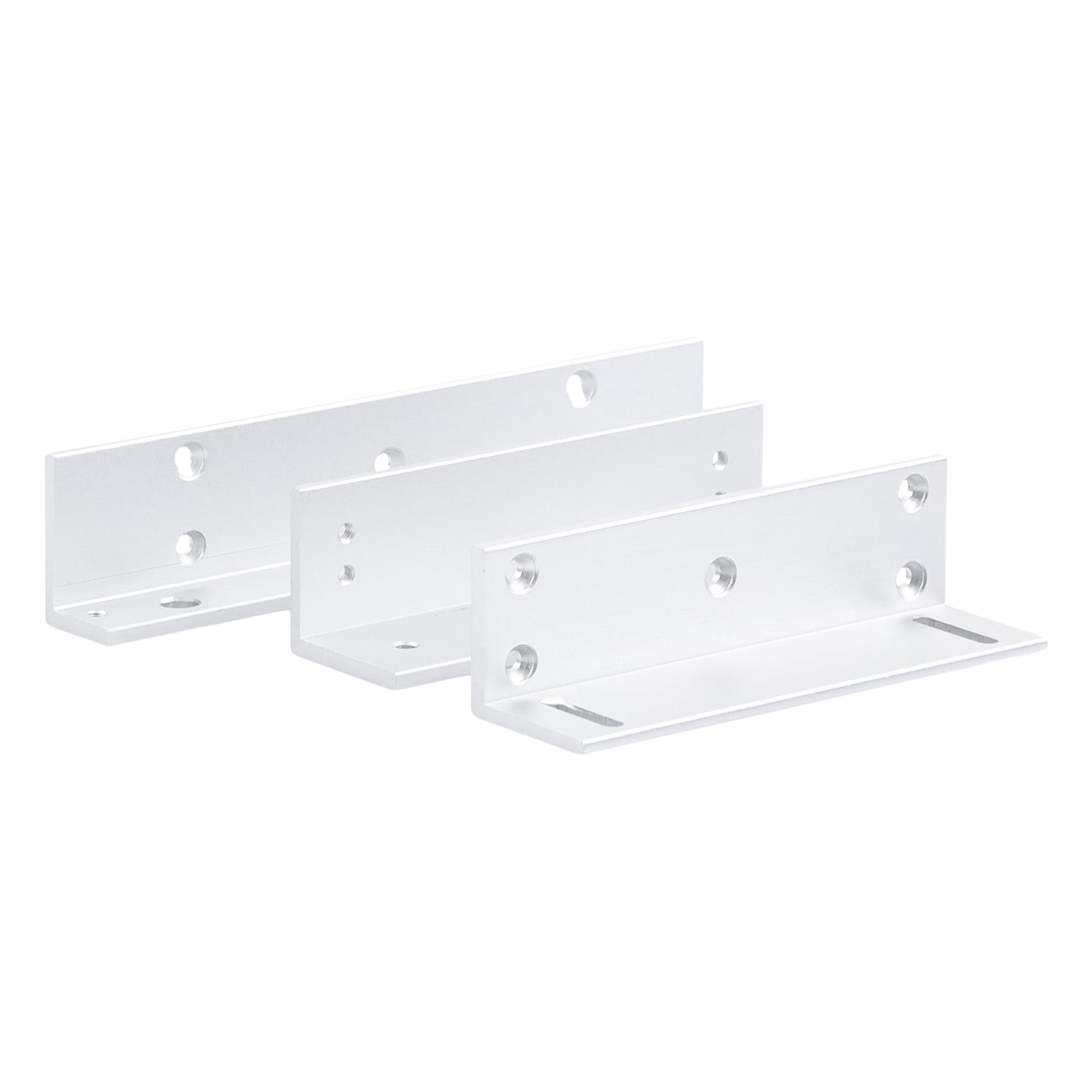 Kit de Brackets de Montaje Z y L / Aluminio Reforzado / 182 x 40 x 24.3 mm / Para Chapa Magnética